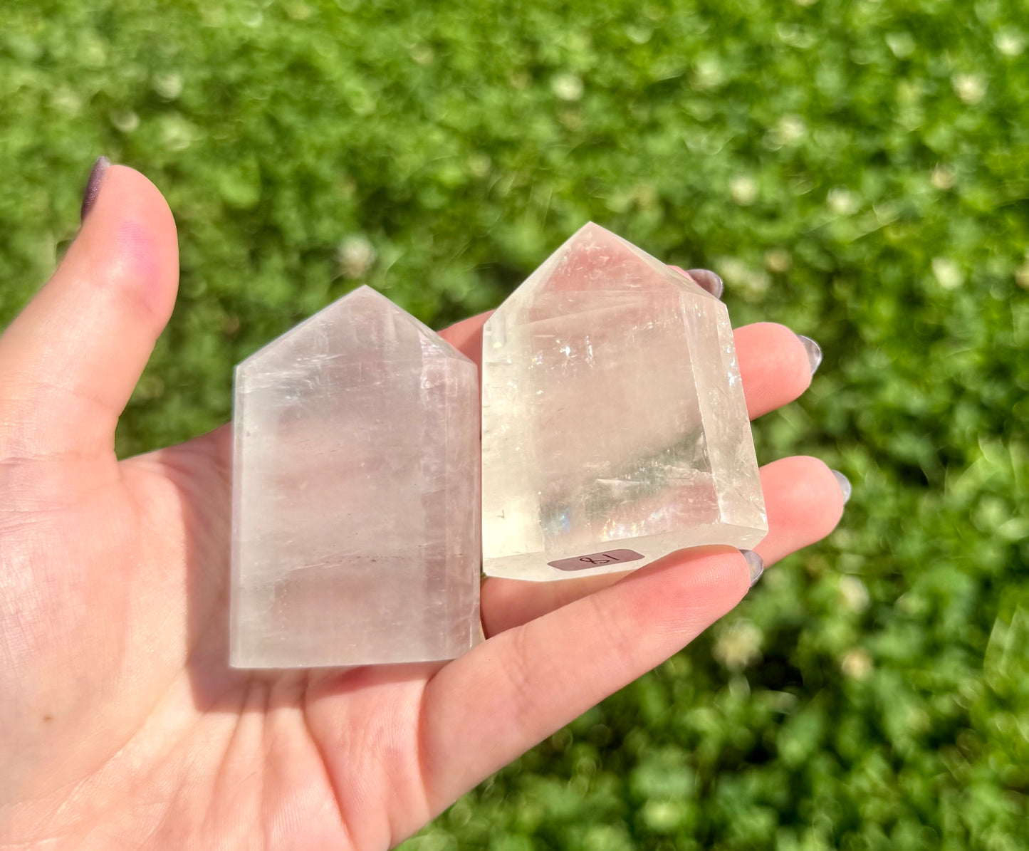 Optical calcite towers