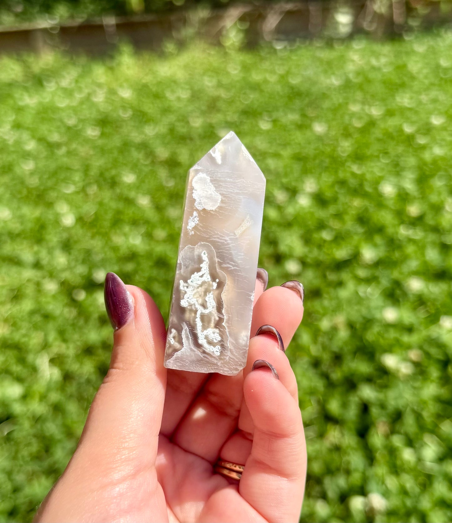Moss agate tower