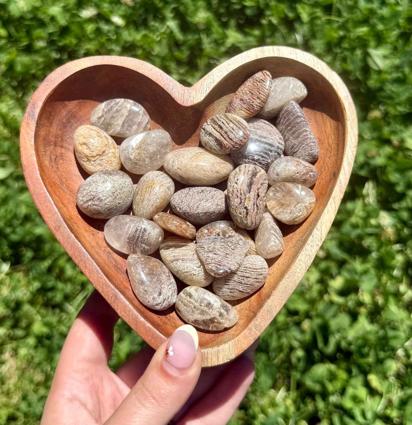 Thousand layer garden Quartz tumbles