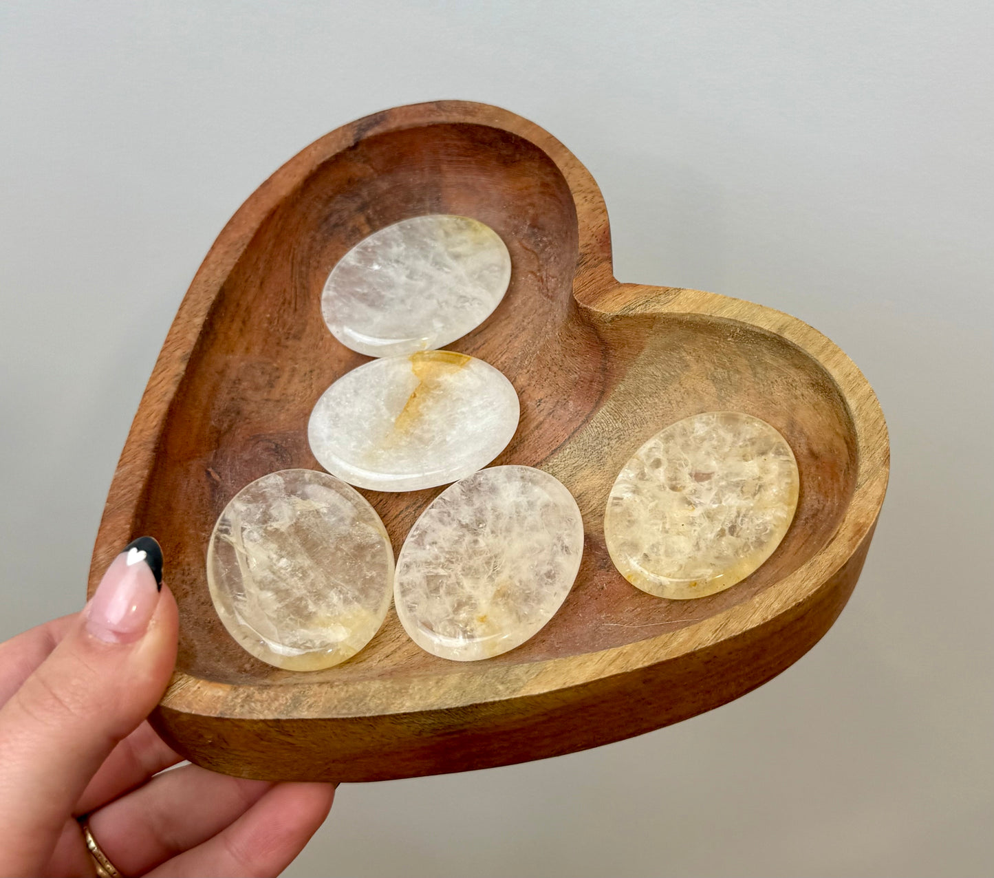 Golden healer worry stones