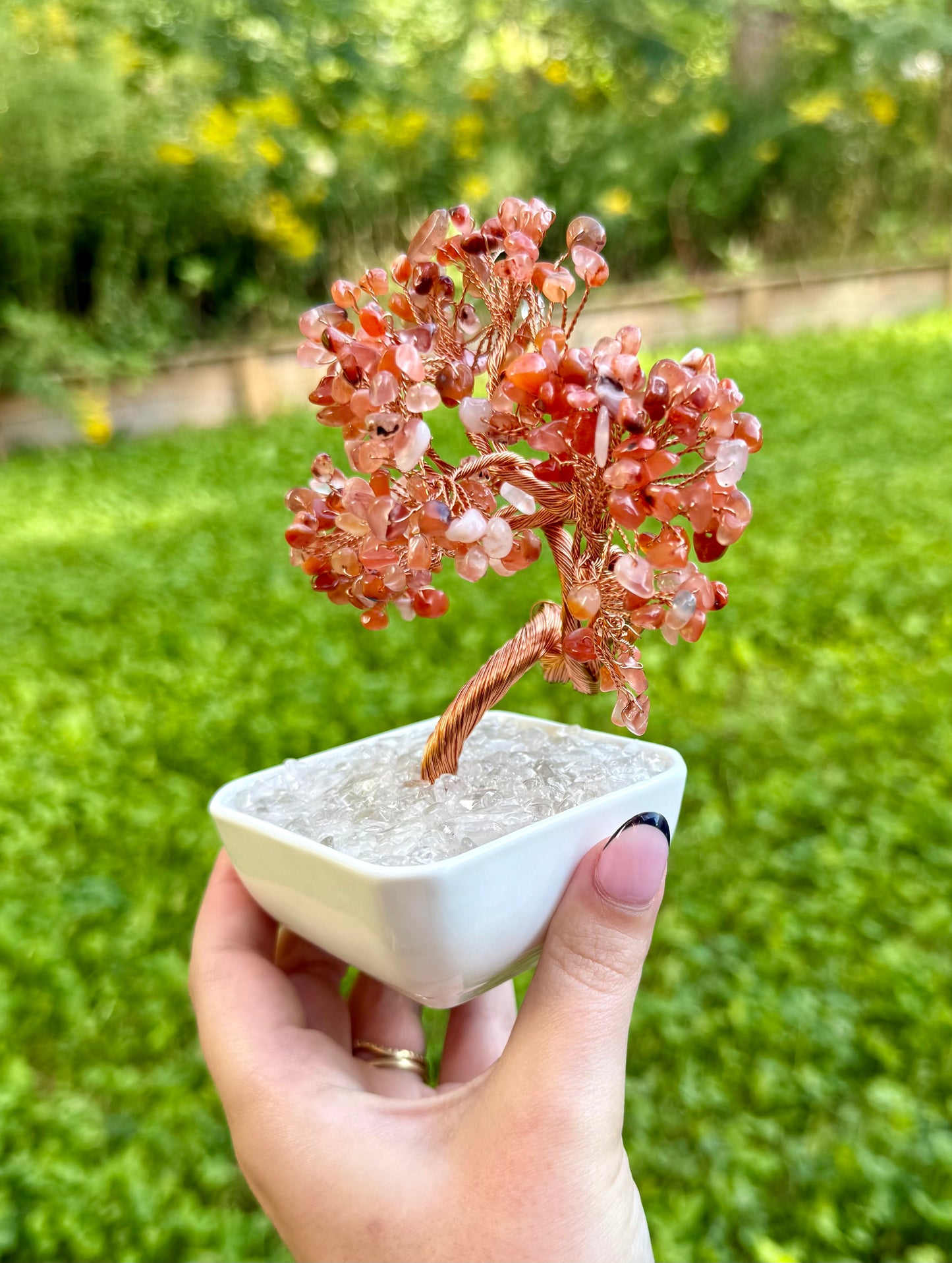 Carnelian crystal tree