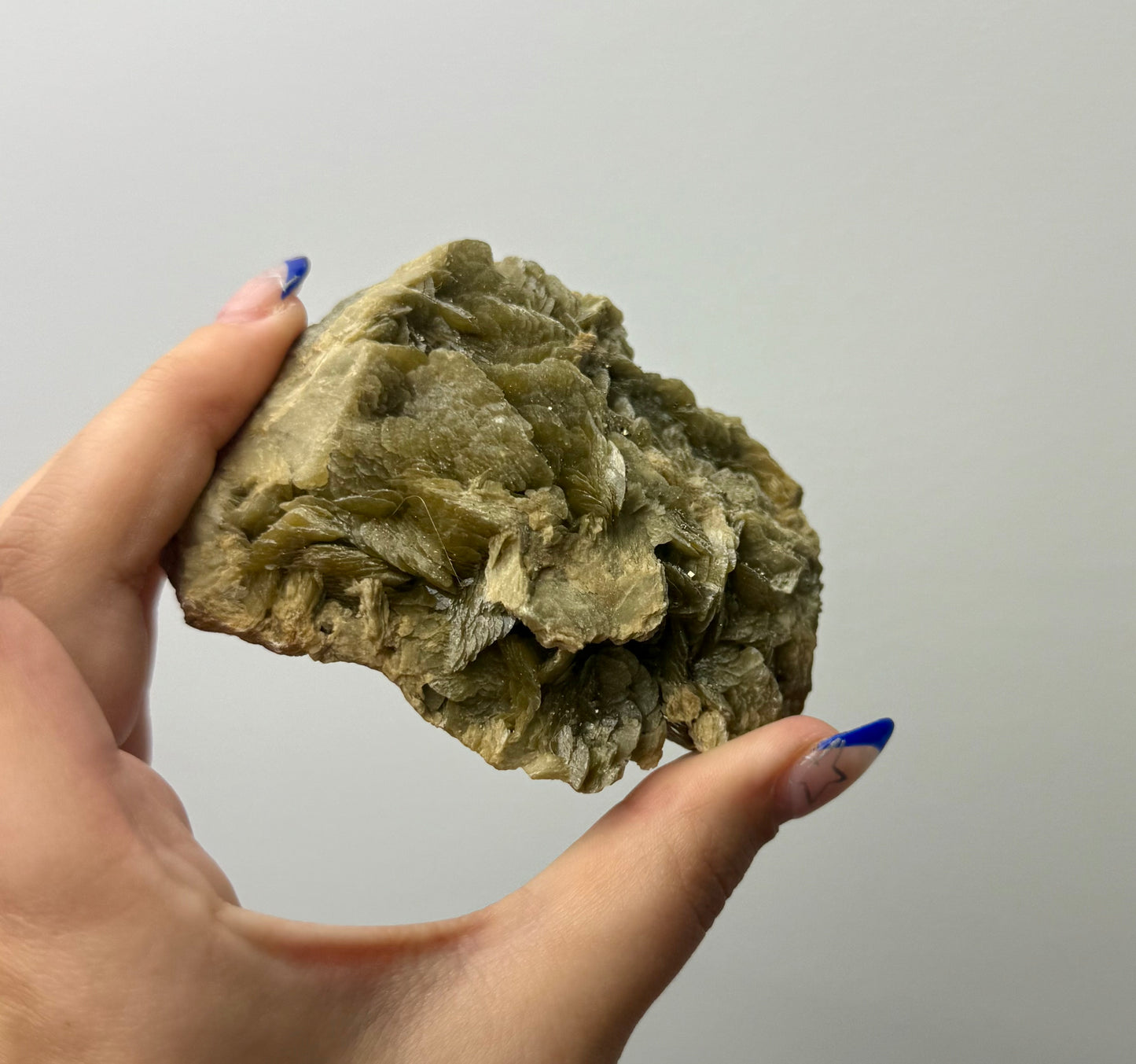Golden yellow mica specimen