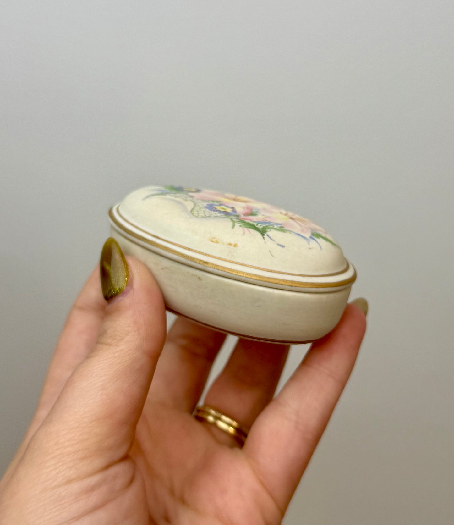 Flower trinket box thrifted find