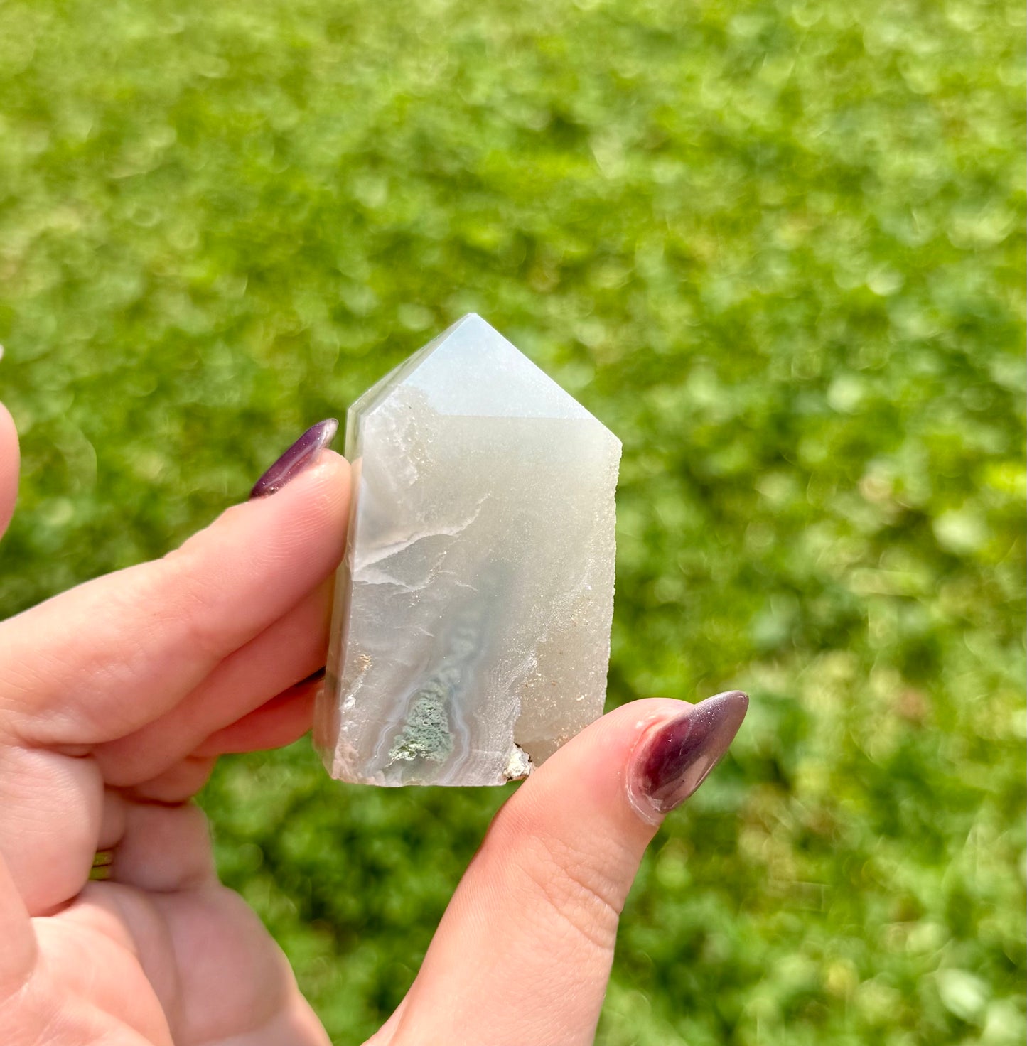 Moss agate tower
