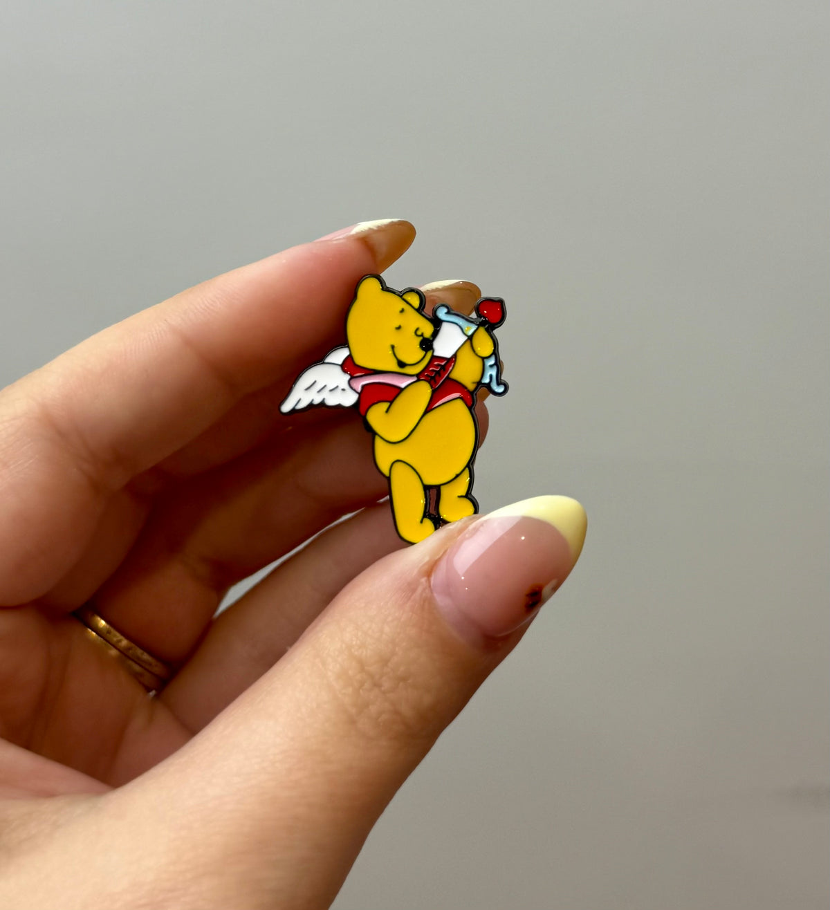 Cupid Winne the Pooh enamel pin