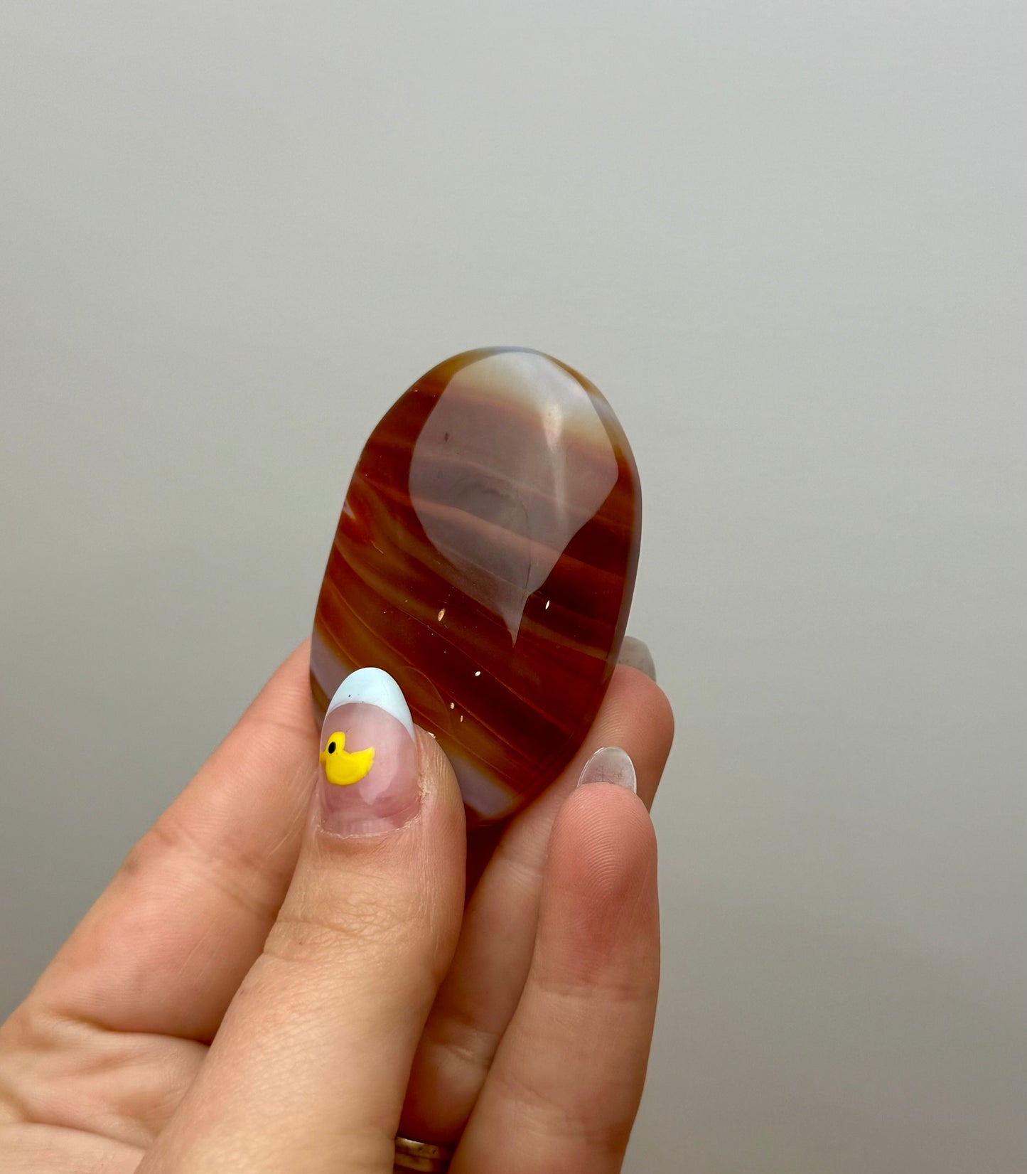 Carnelian palm stone
