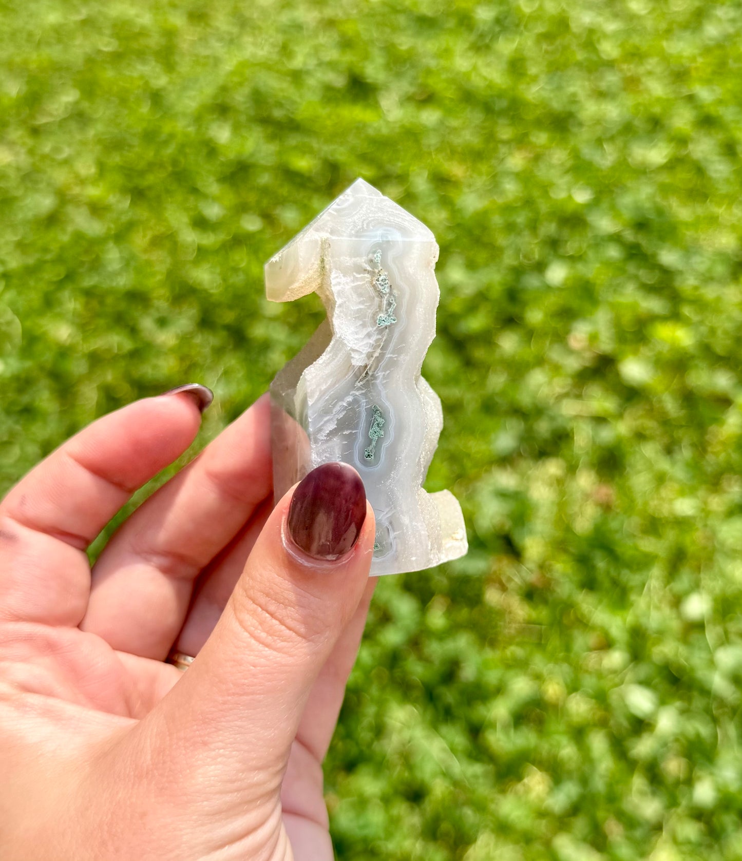 Moss agate tower