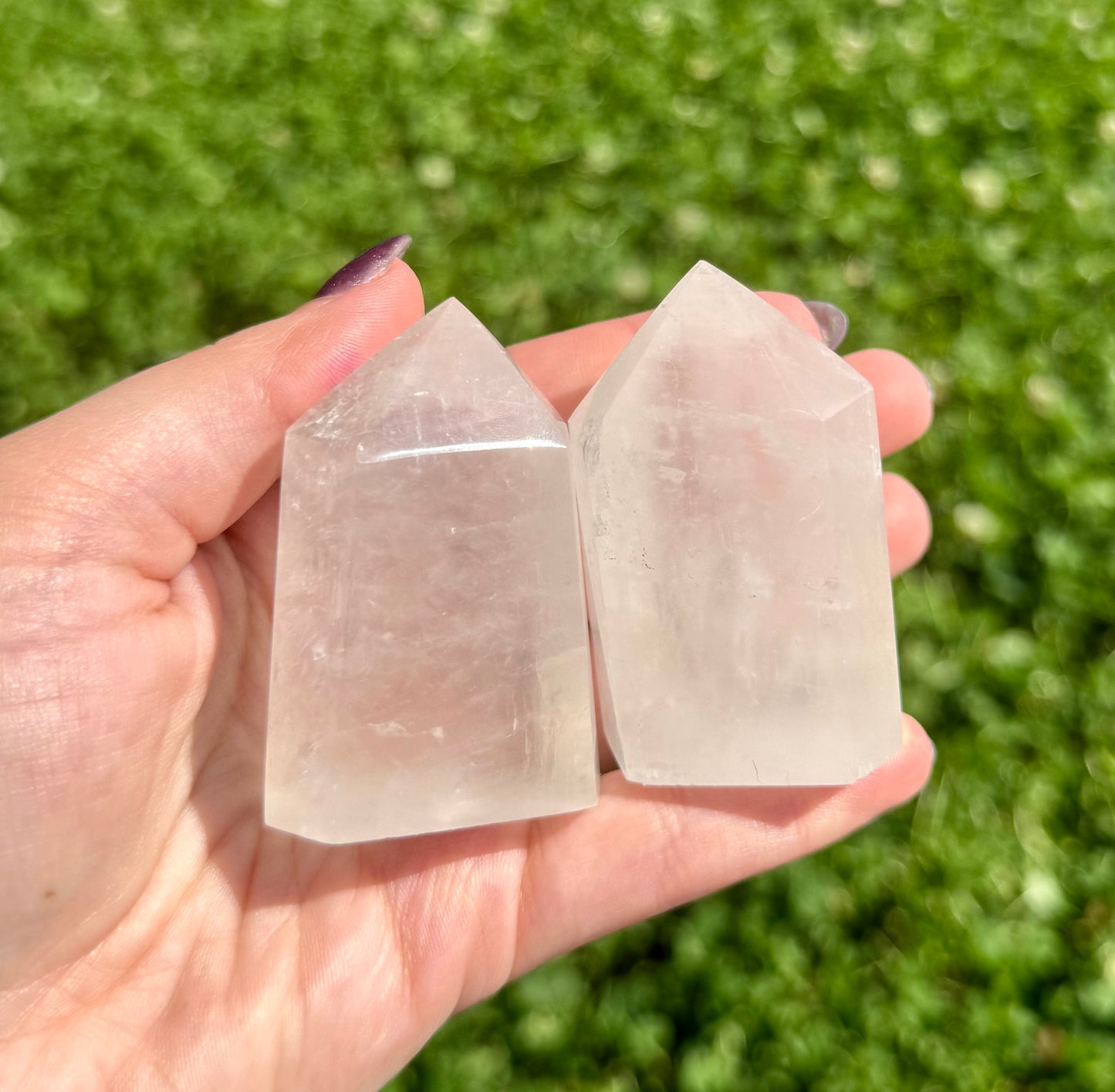 Optical calcite towers