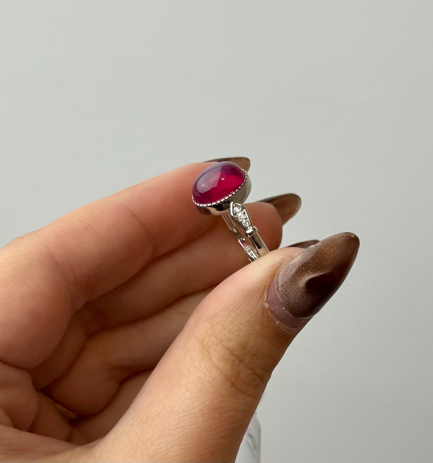 Ruby adjustable ring