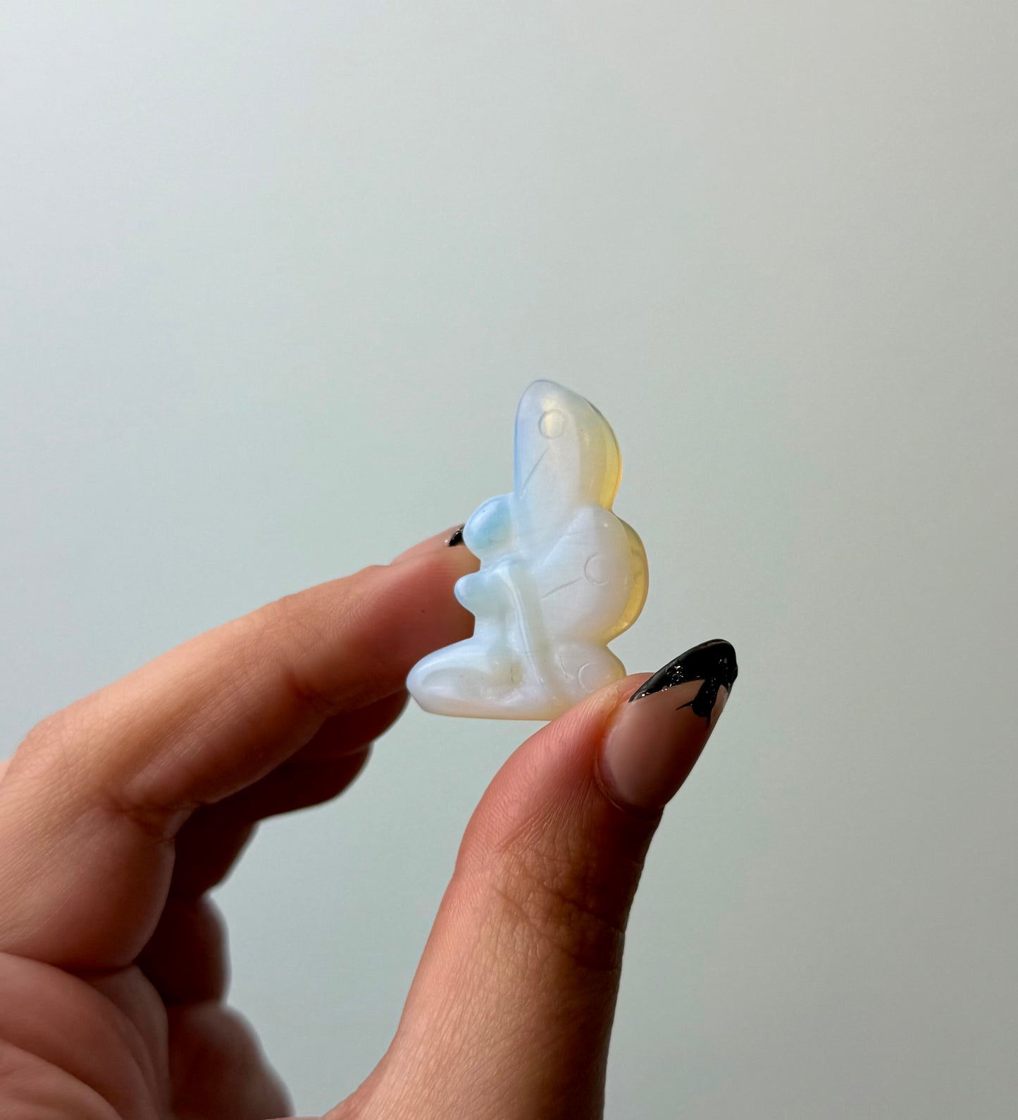 Man made Opalite fairy carving