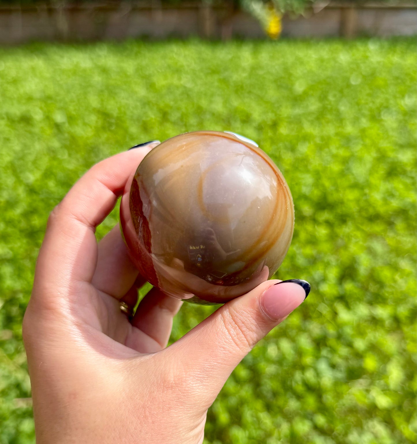 Polychrome jasper sphere