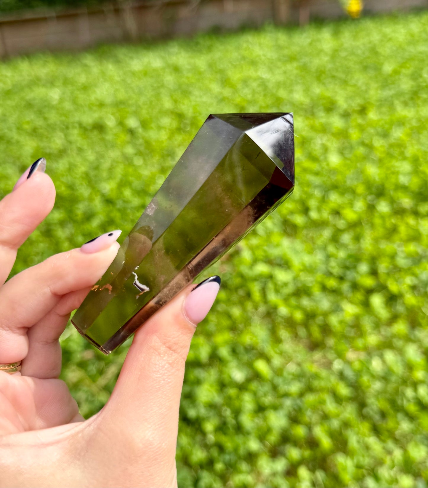 Smoky Quartz wand tower