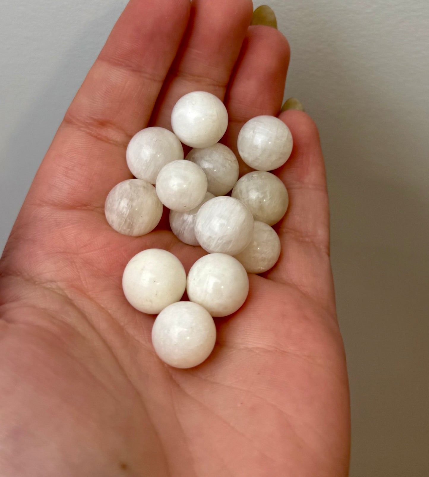 Mini moonstone spheres