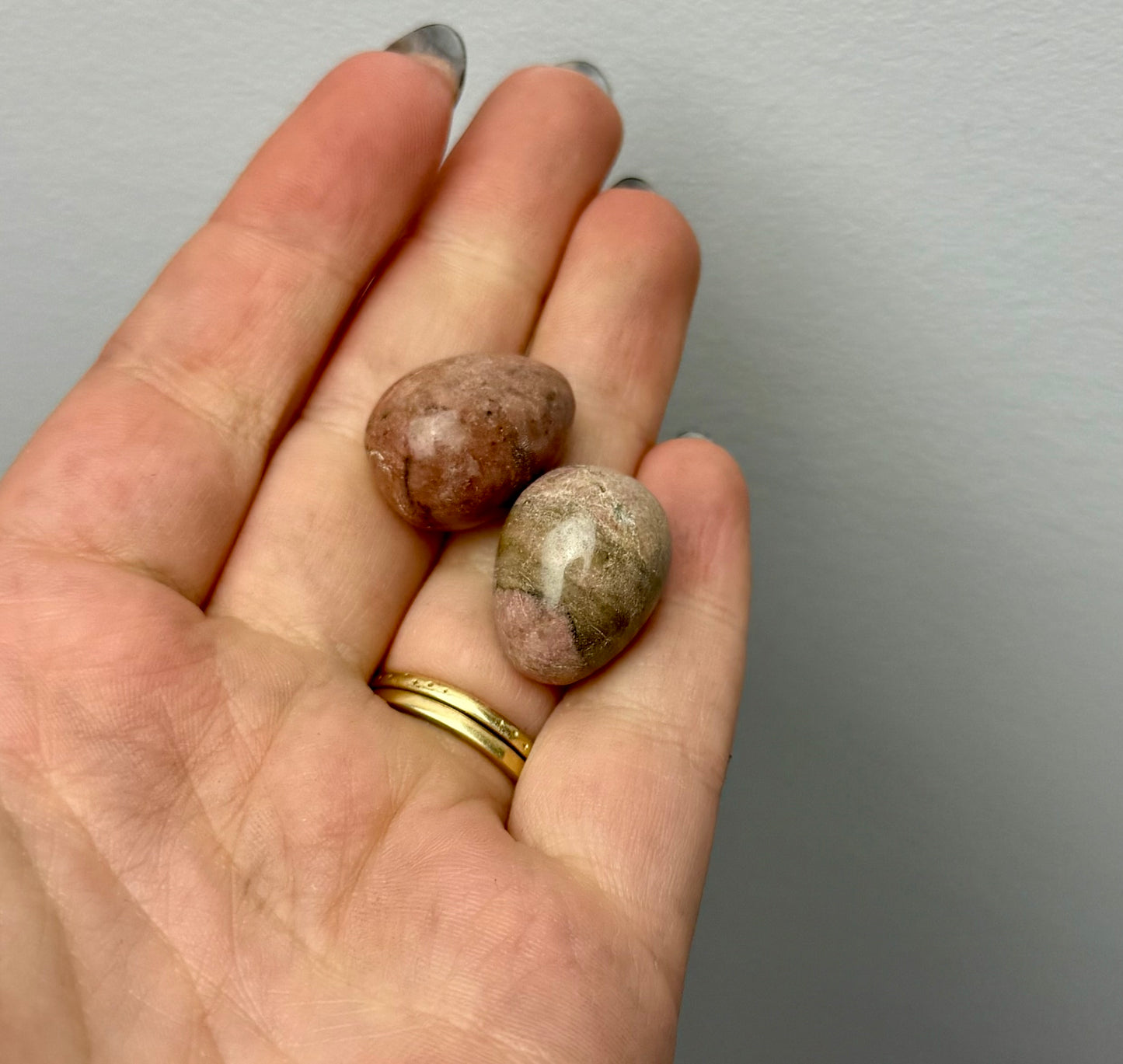 Rhodonite mini eggs