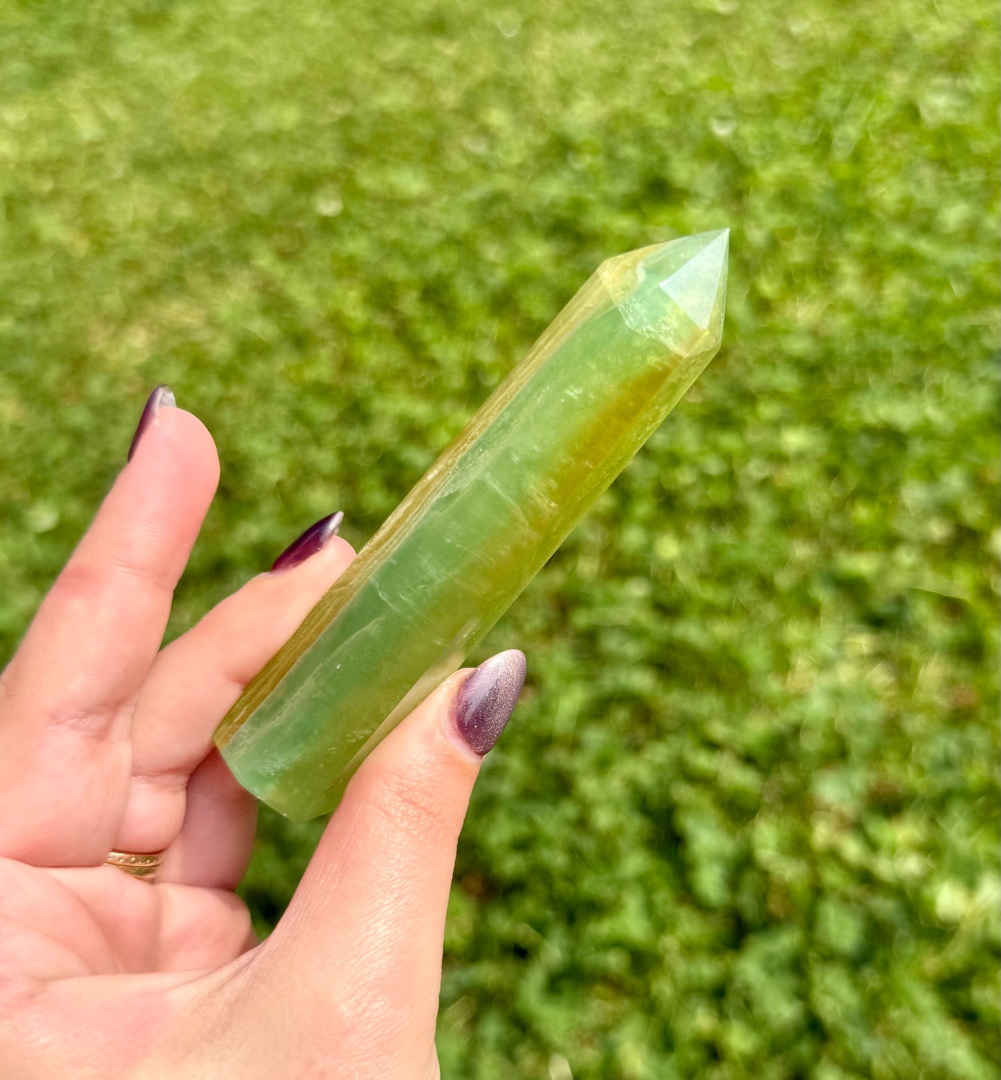 Imperfect fluorite tower