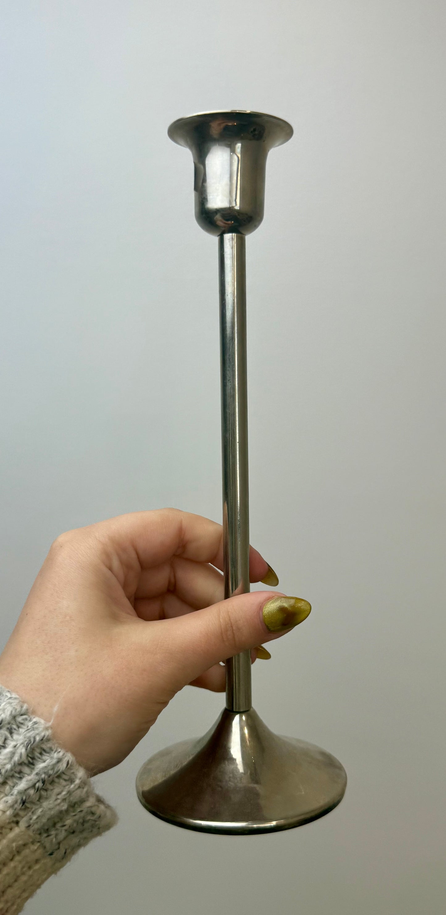 Candle stick/sphere stand thrifted find