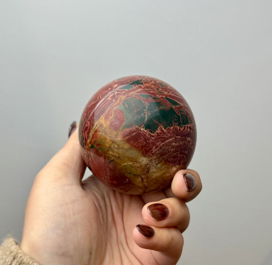 Cherry creek jasper sphere