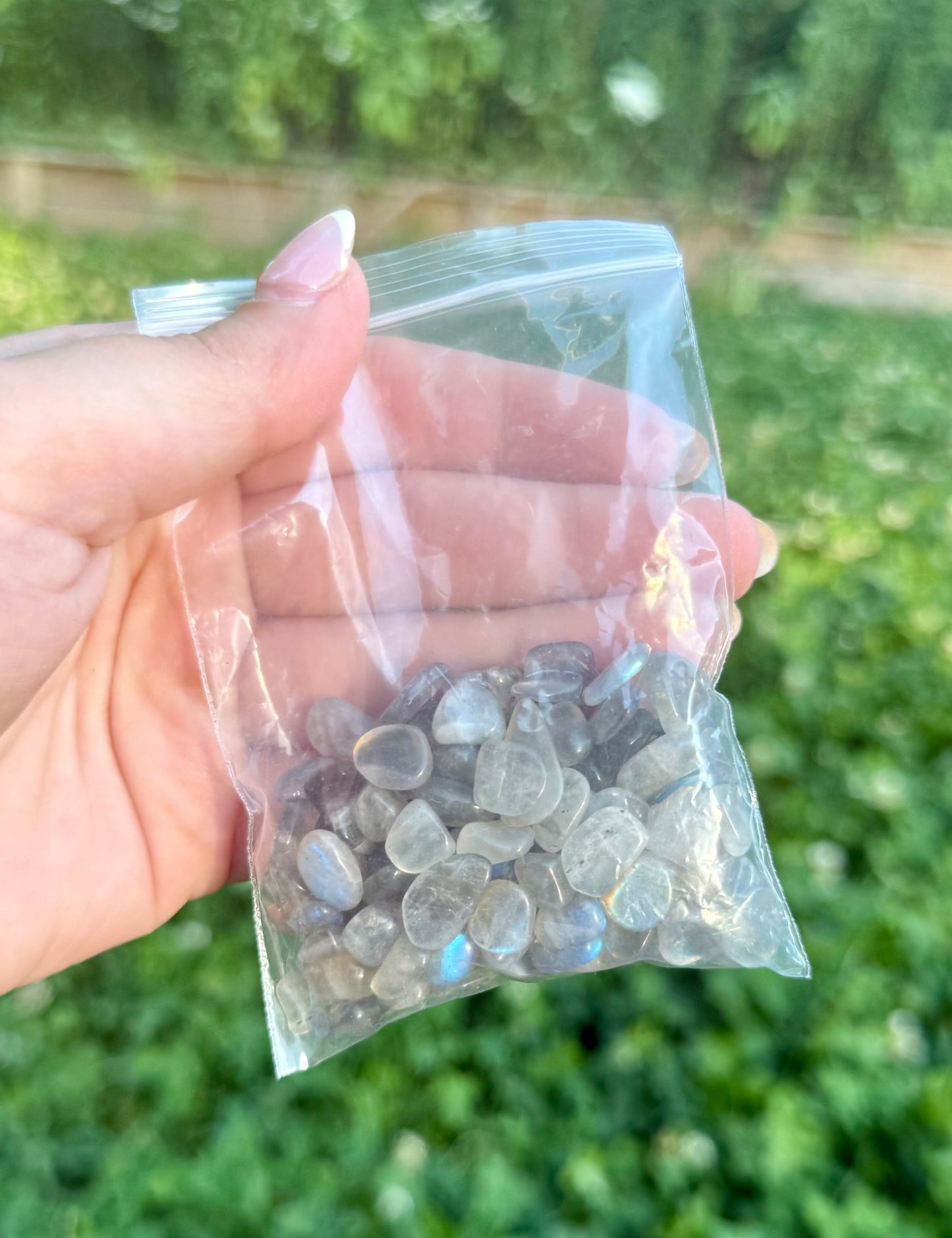 Labradorite chip bags