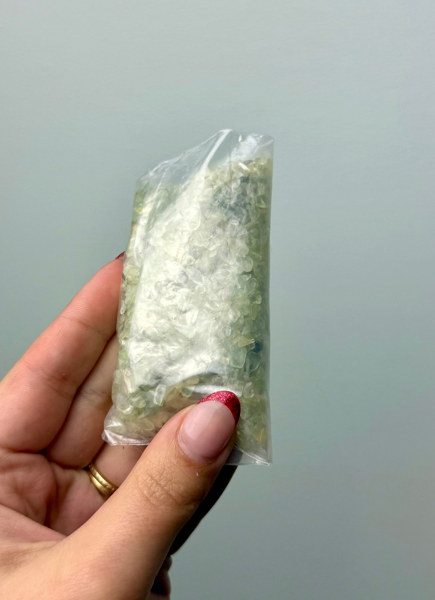 Prehnite chip bag