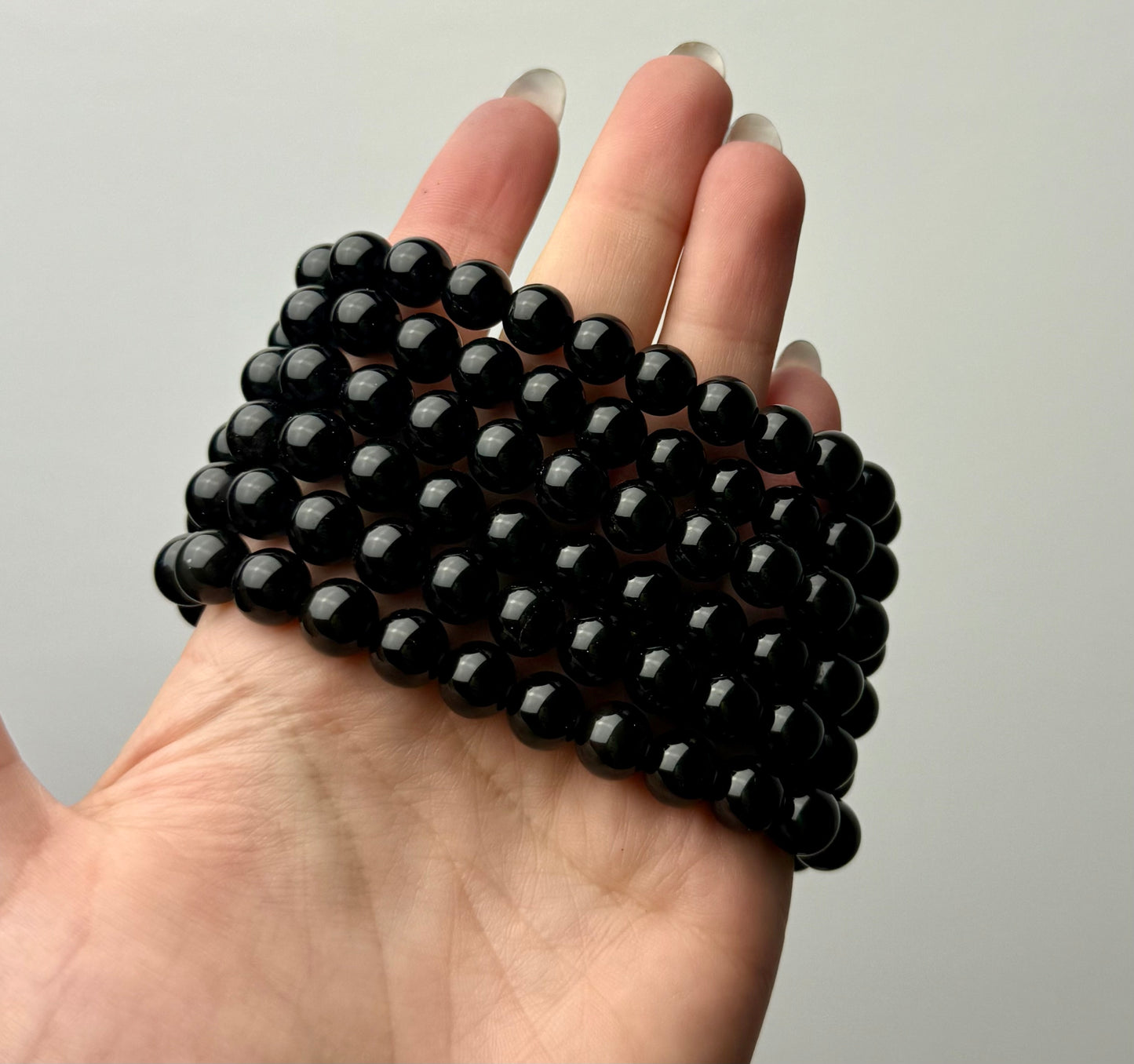 Black obsidian bracelets