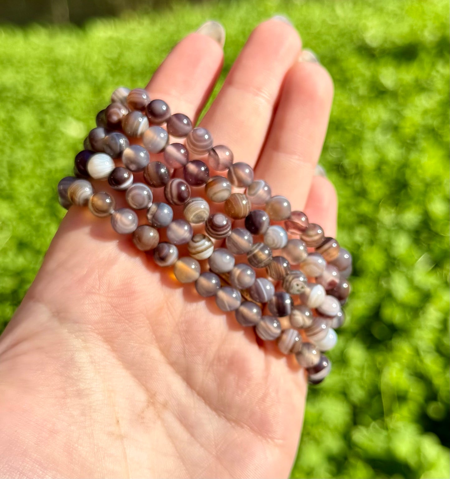 6mm Botswana agate bracelets