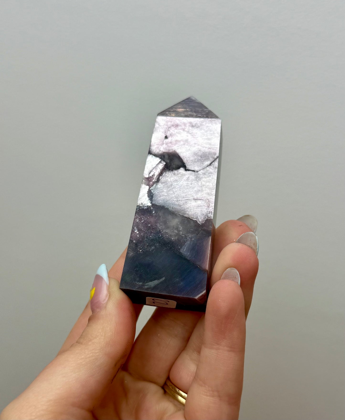 Purple mica/gem lepidolite tower