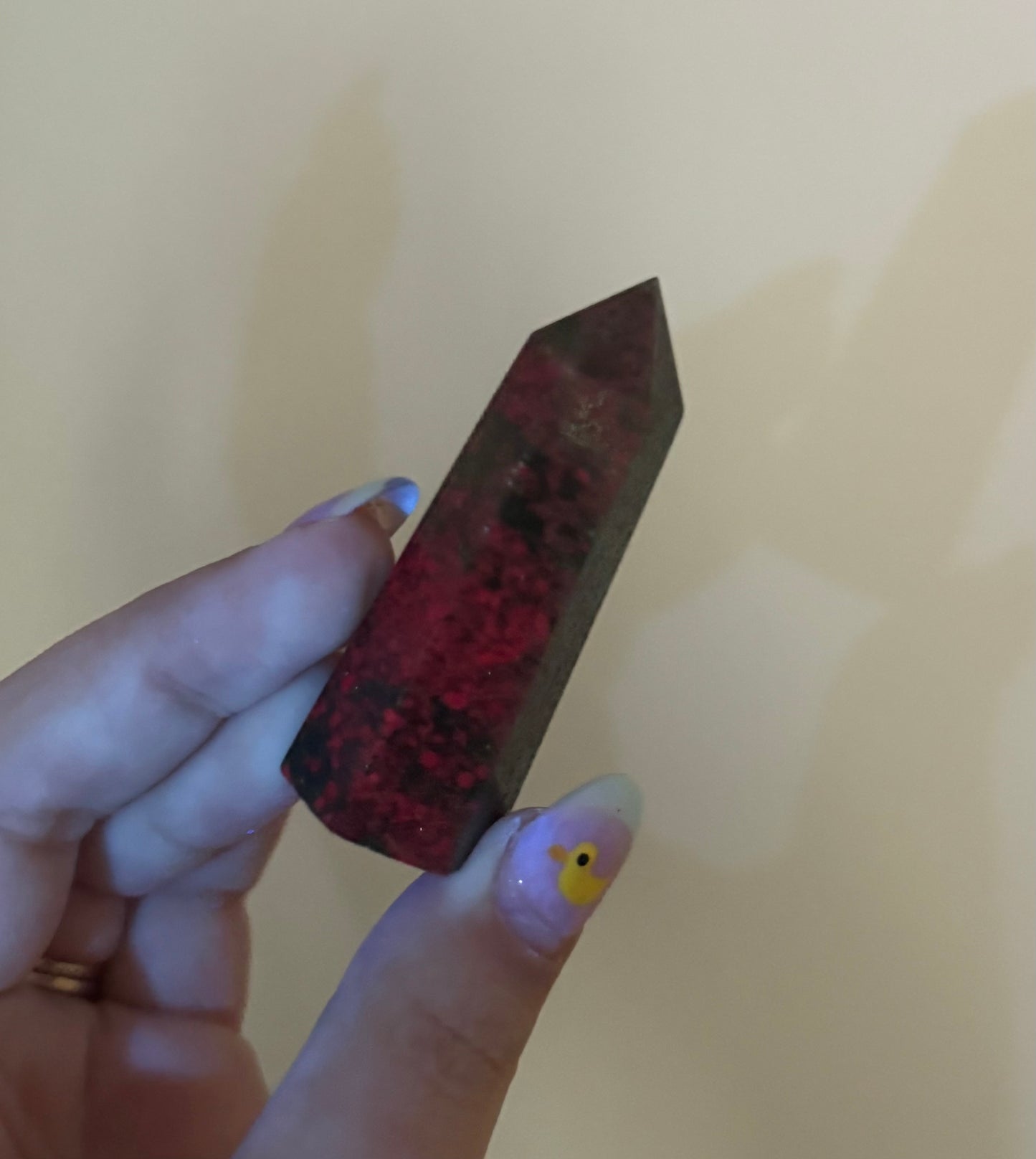Ruby kyanite tower