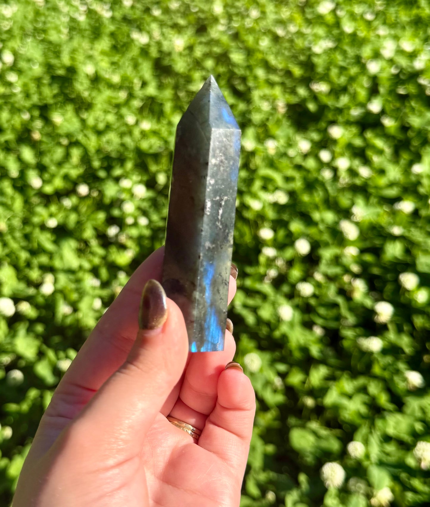 Labradorite tower
