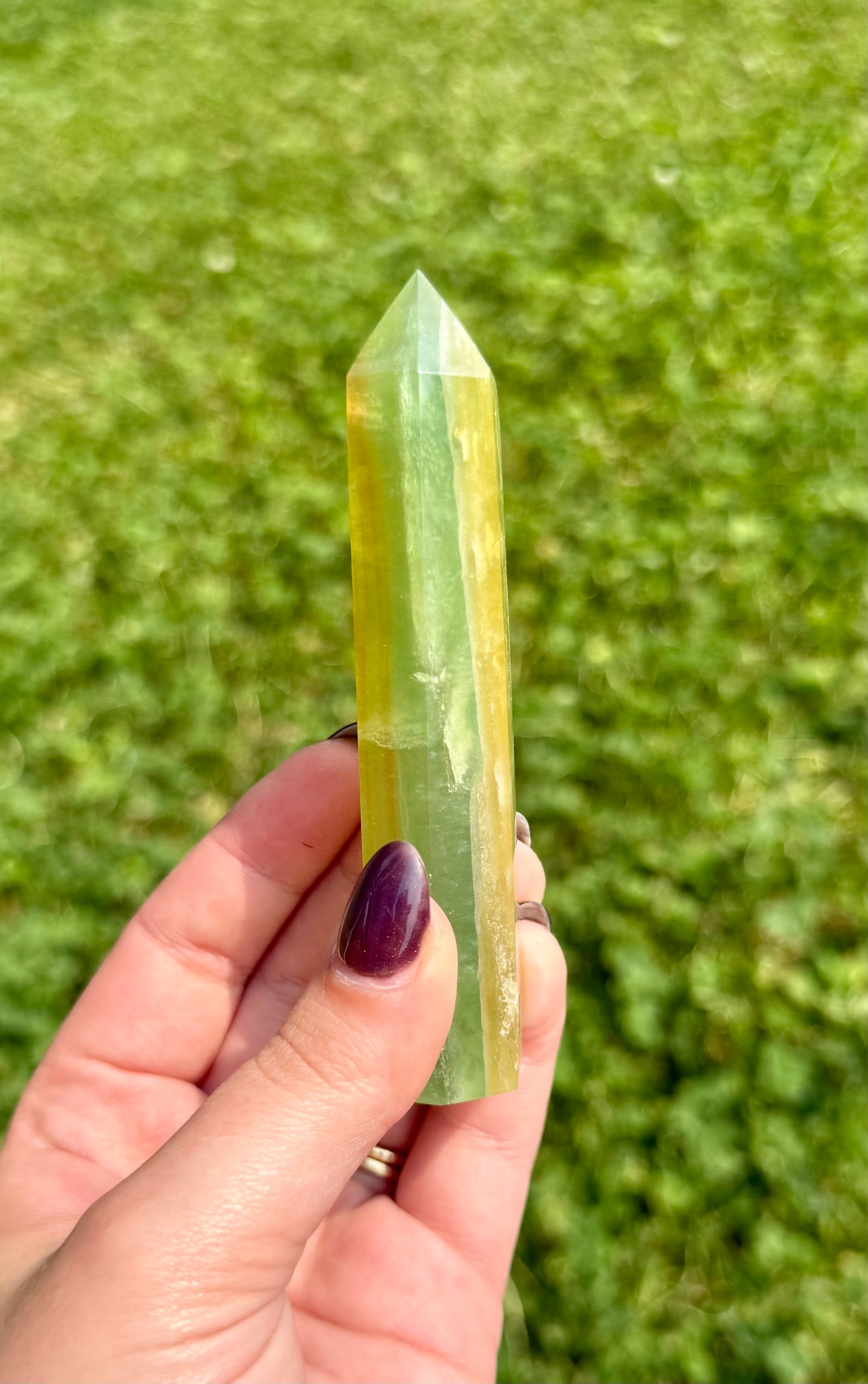 Imperfect fluorite tower