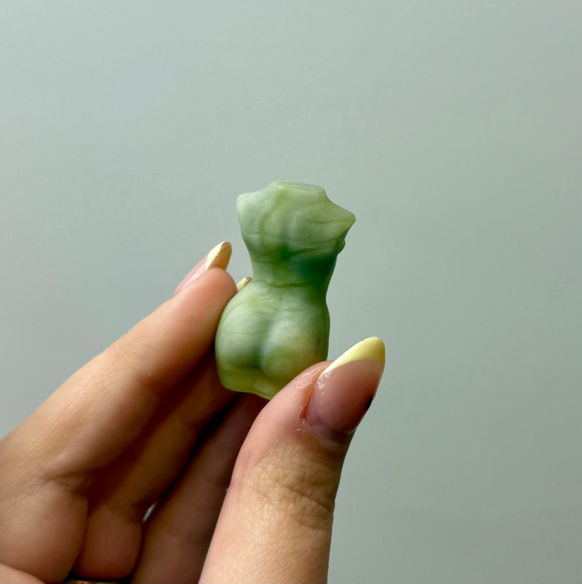 Jade woman body carving