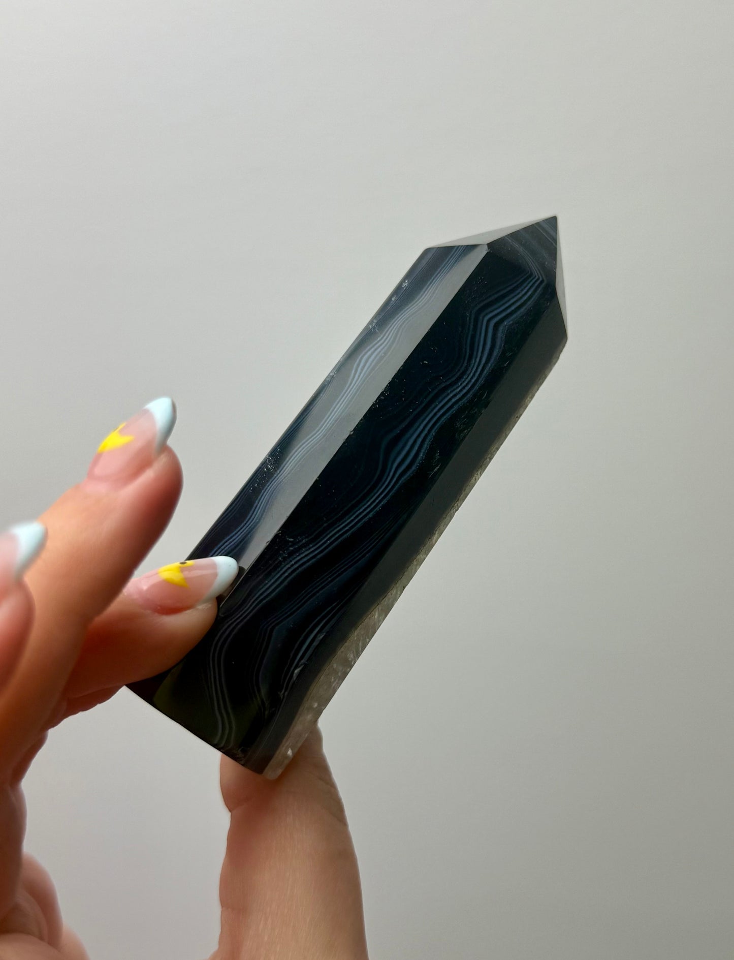 Black agate tower