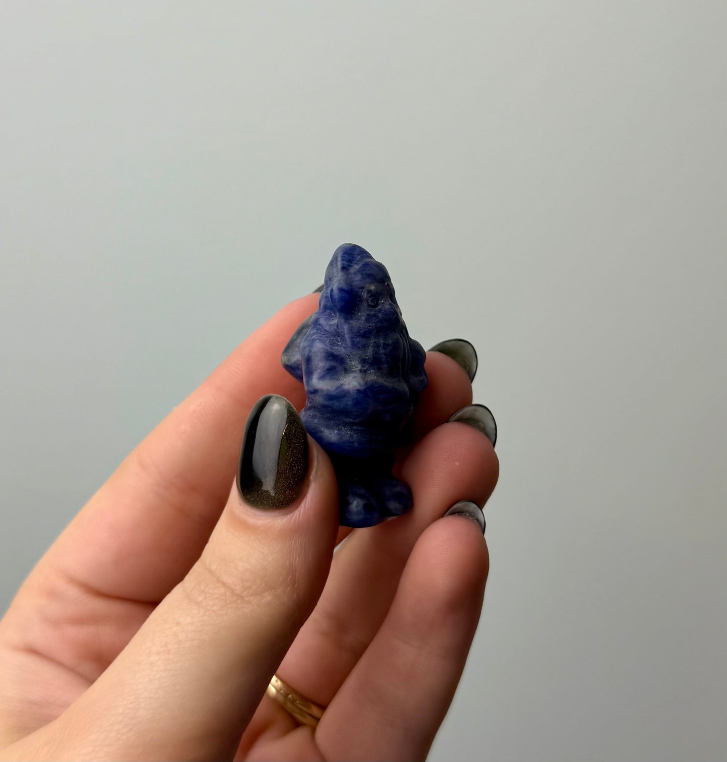 Sodalite Santa carving