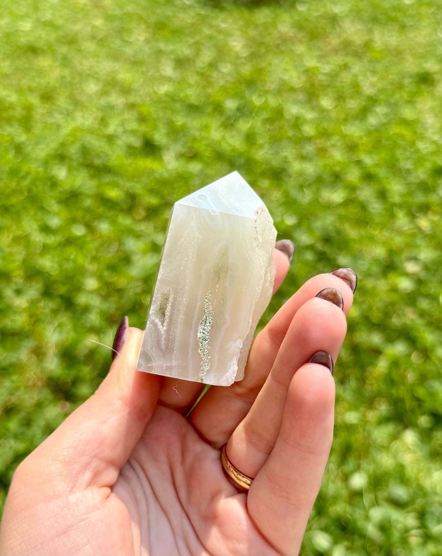 Moss agate tower