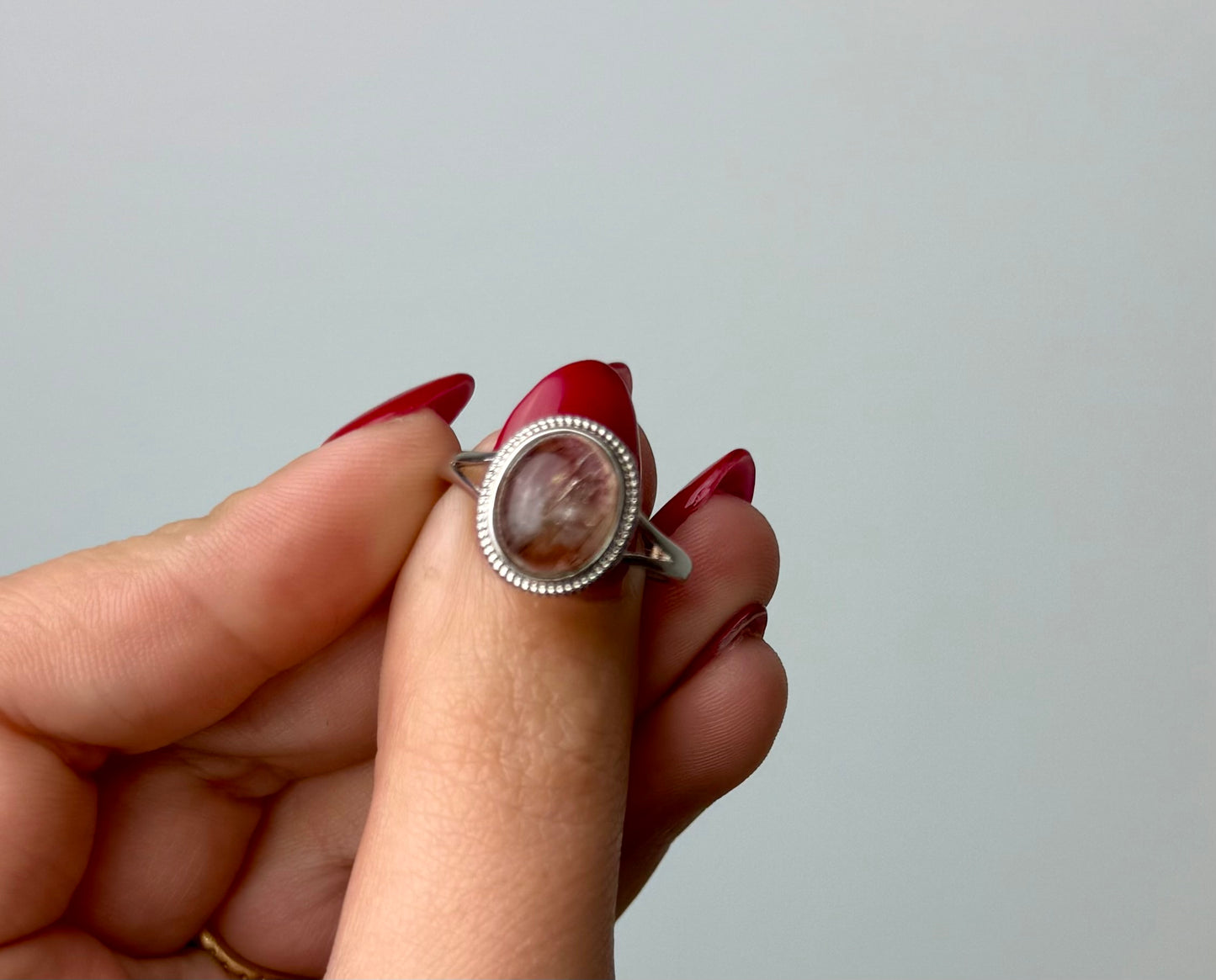 Rutile Quartz adjustable ring B