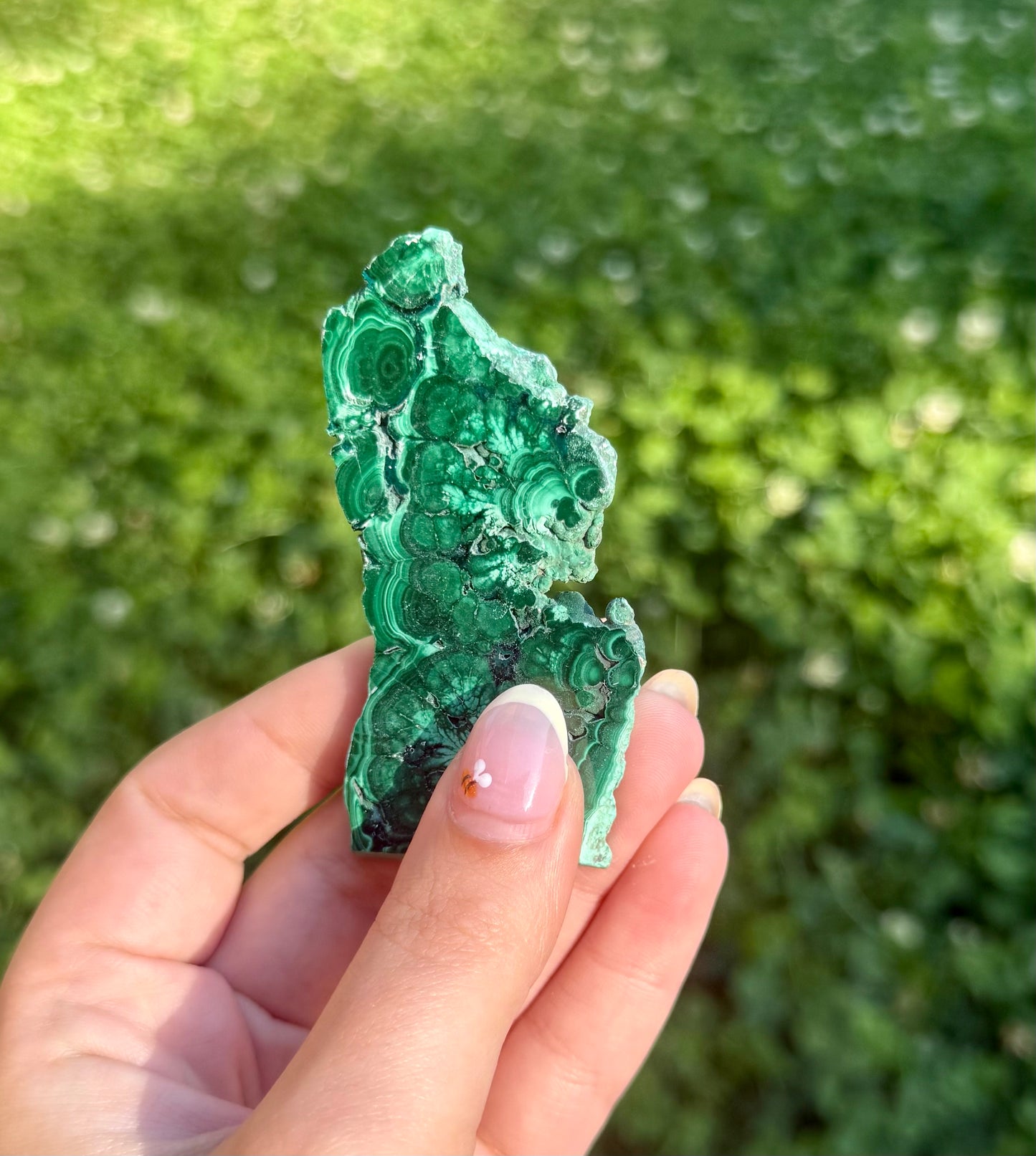 Malachite slab