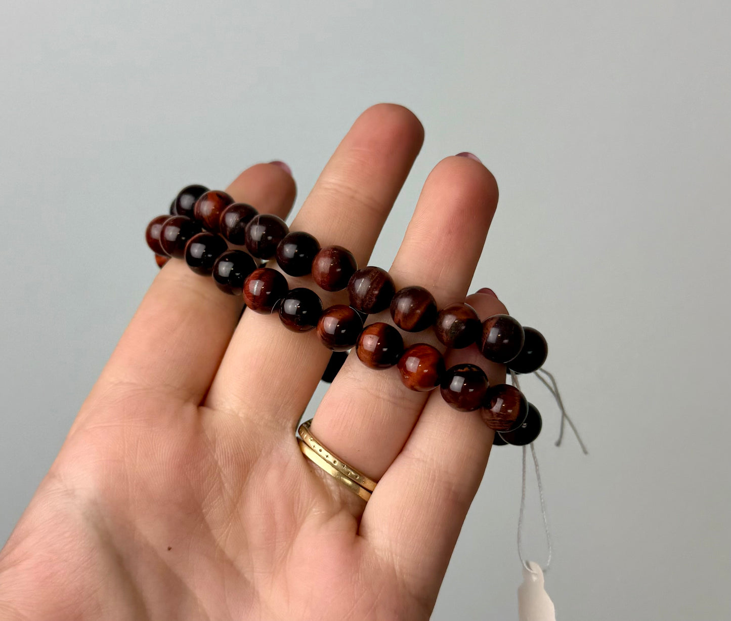 Red tigers eye bracelets