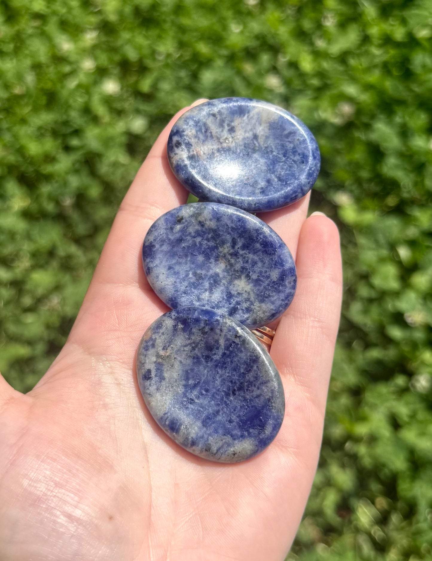 Sodalite worry stones