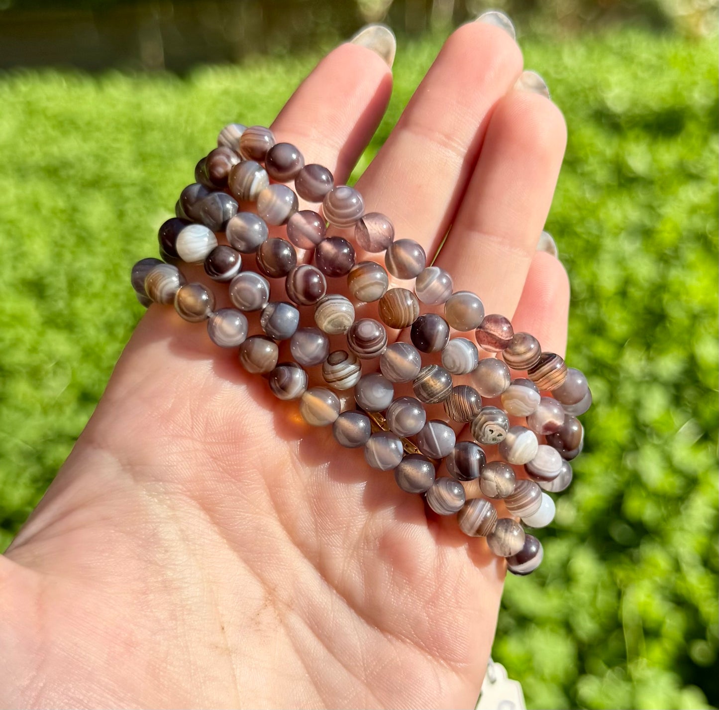 6mm Botswana agate bracelets