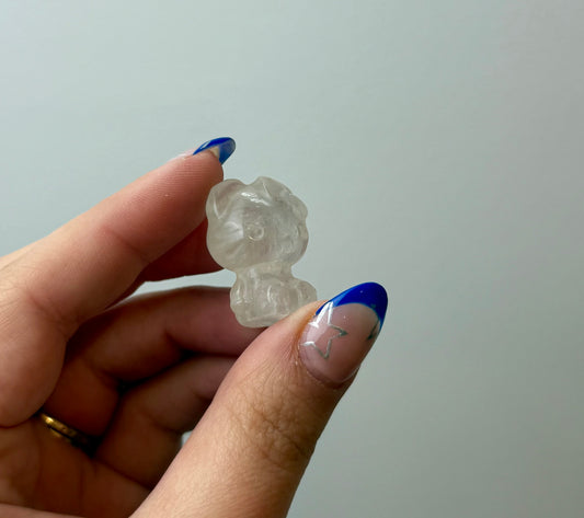 Quartz hello kitty carving