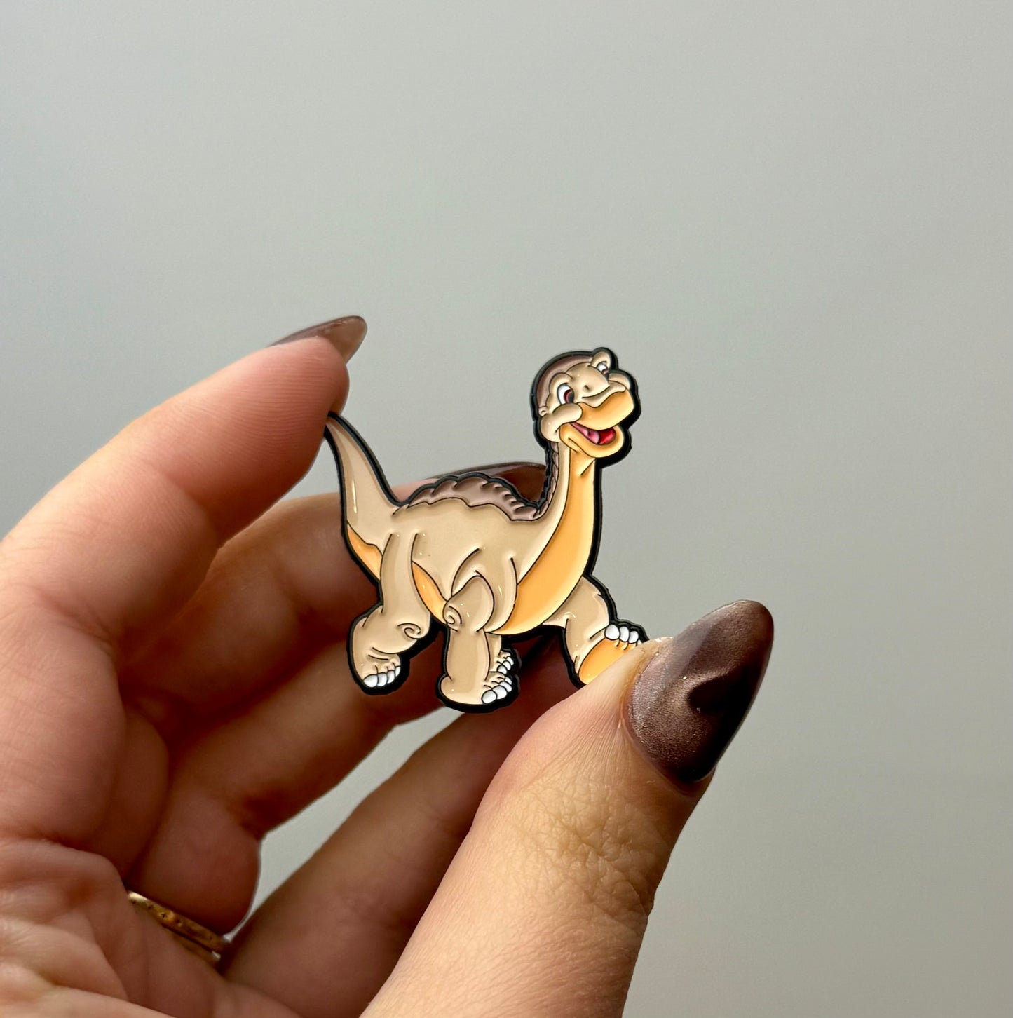 Little foot land before time enamel pin