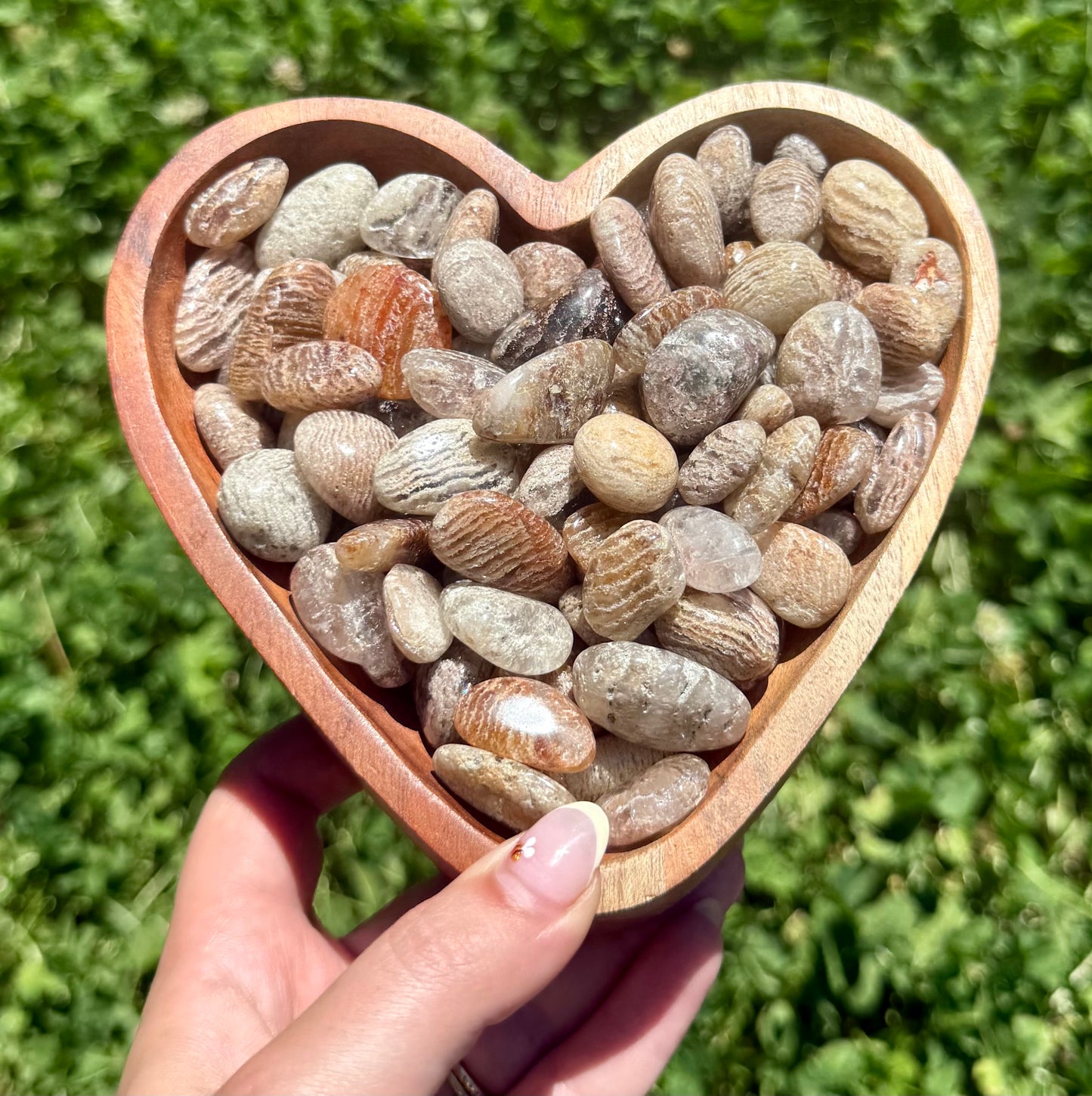Thousand layer garden Quartz tumbles