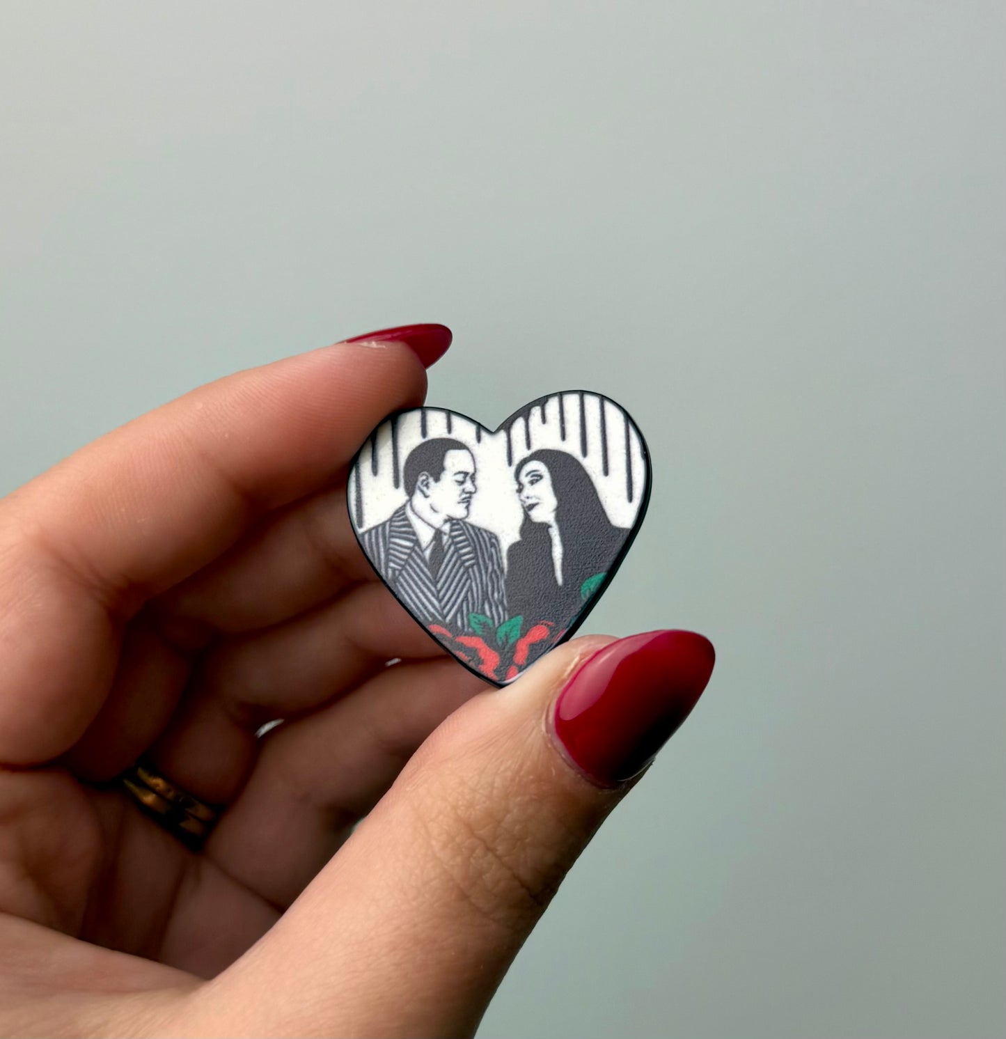 Addams family enamel pin