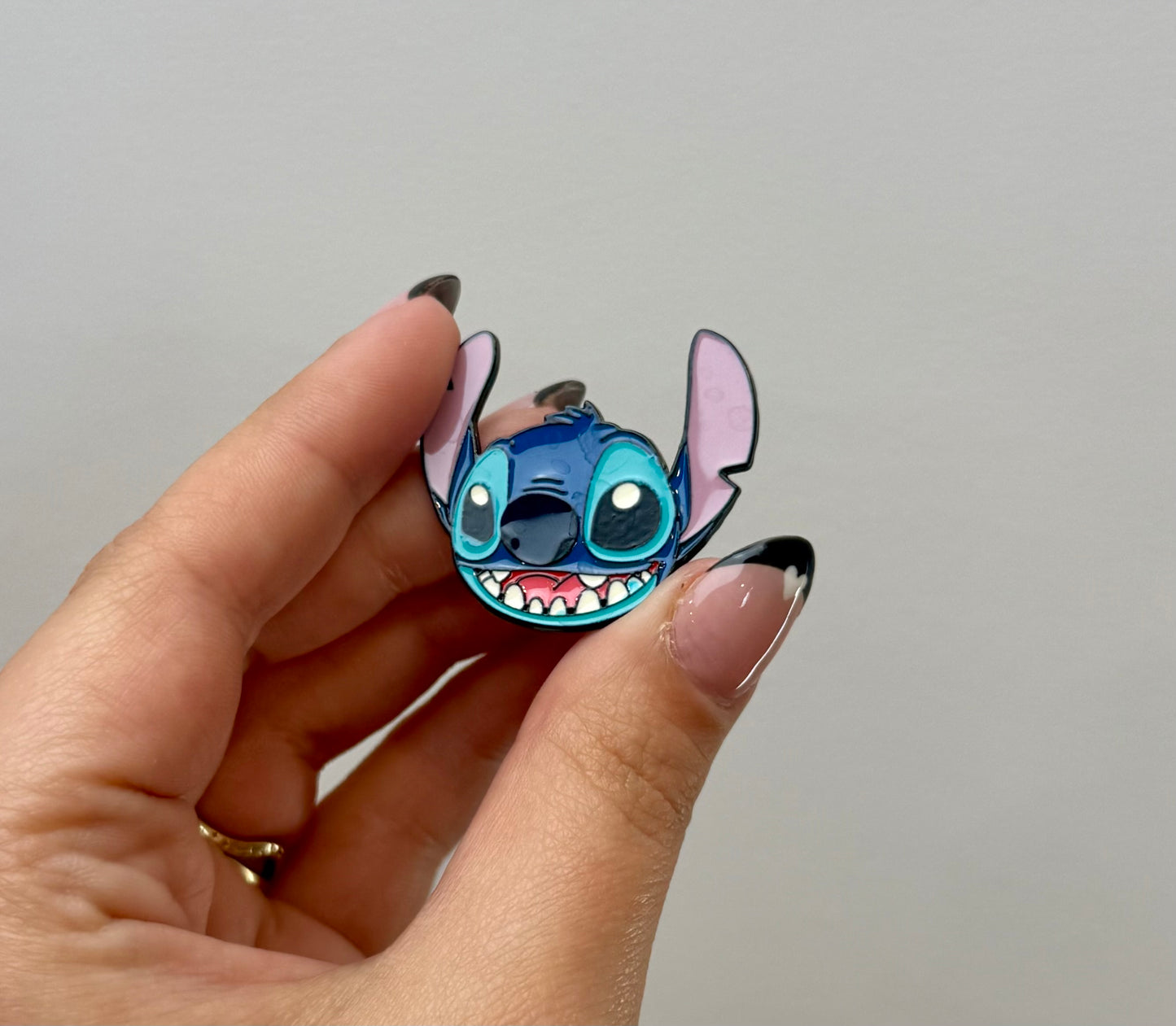 Stitch enamel pin