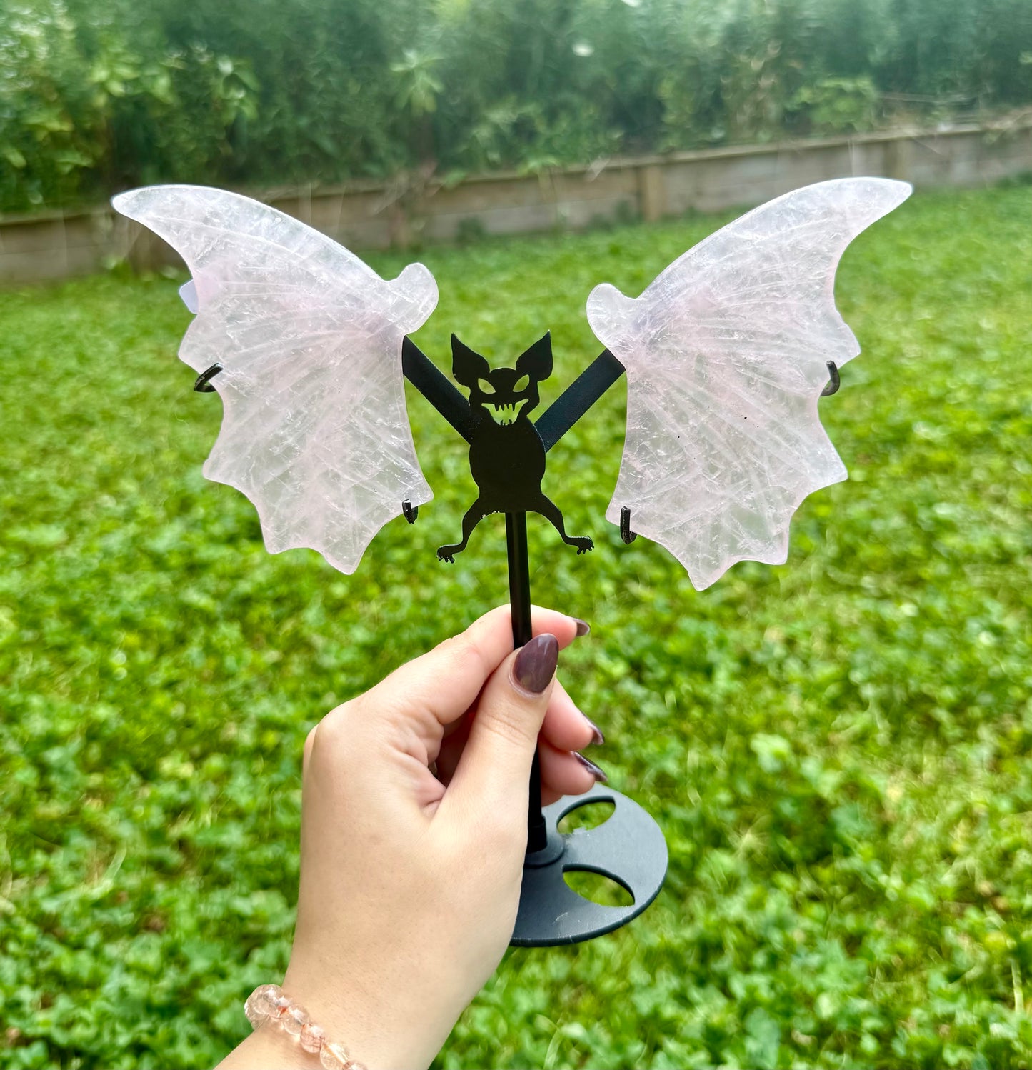 Bat wing carvings