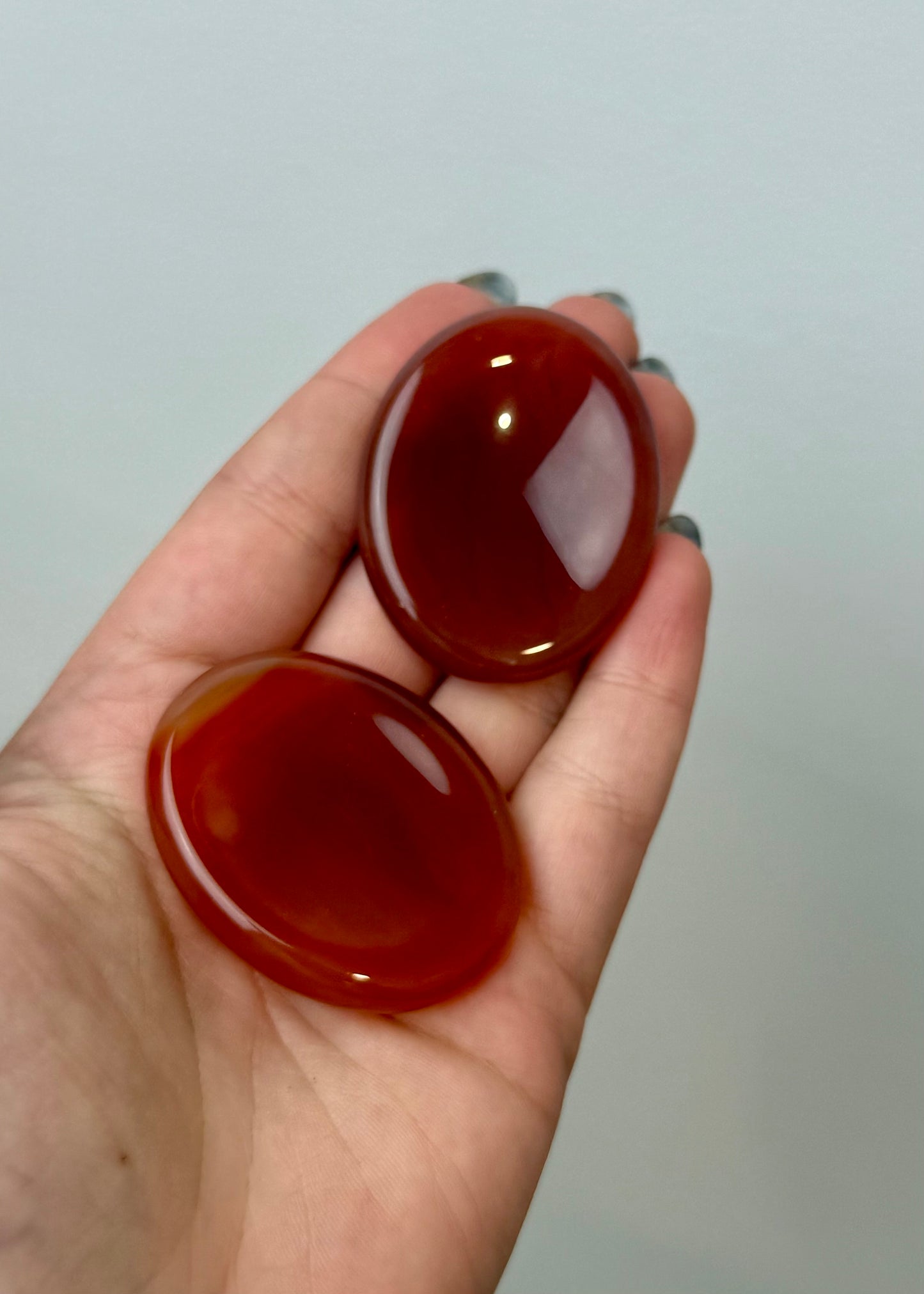 Carnelian worry stones