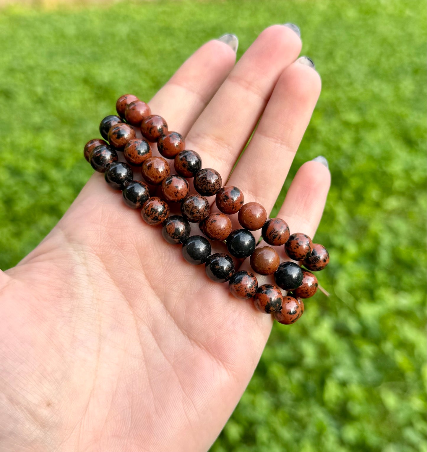 Mahogany Obsidian bracelets