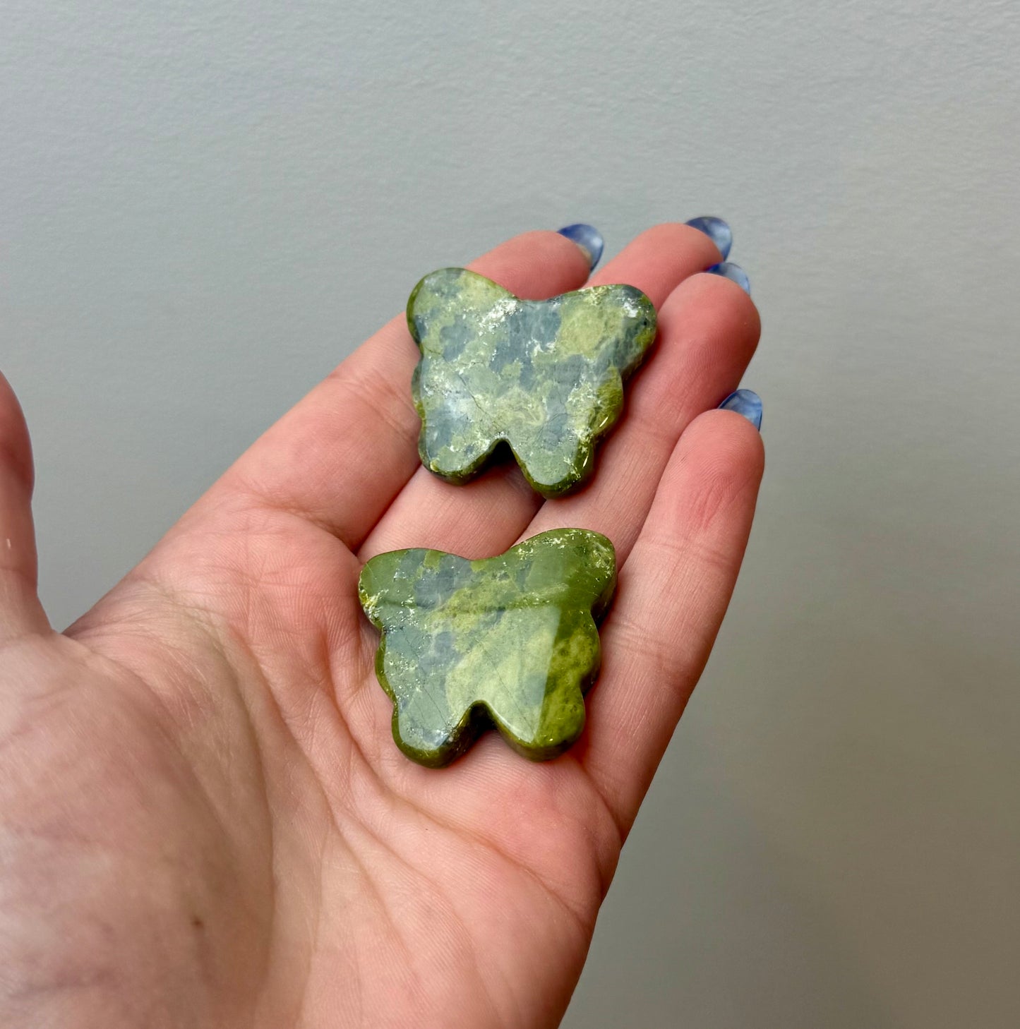Jade butterfly carvings