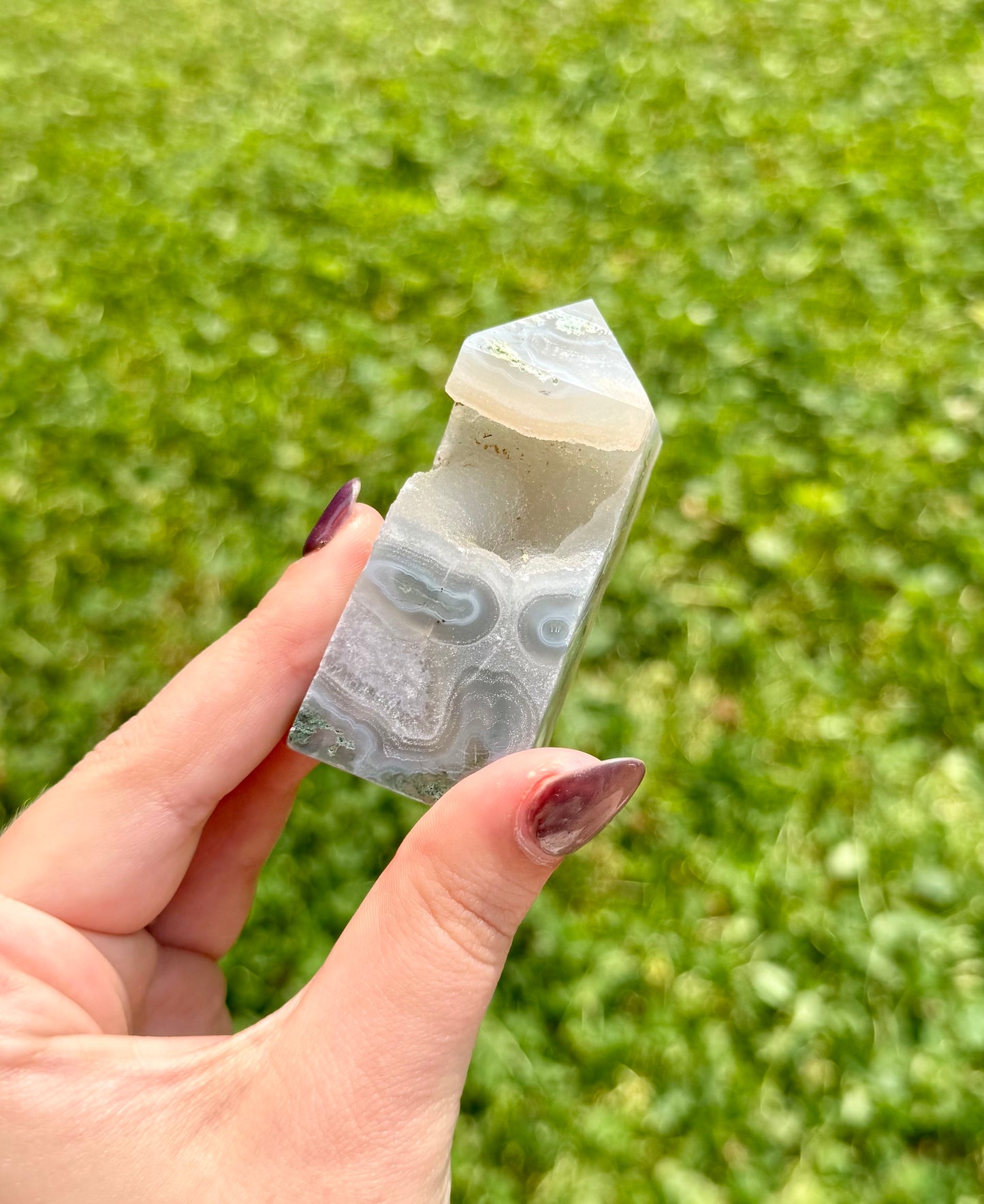 Moss agate tower