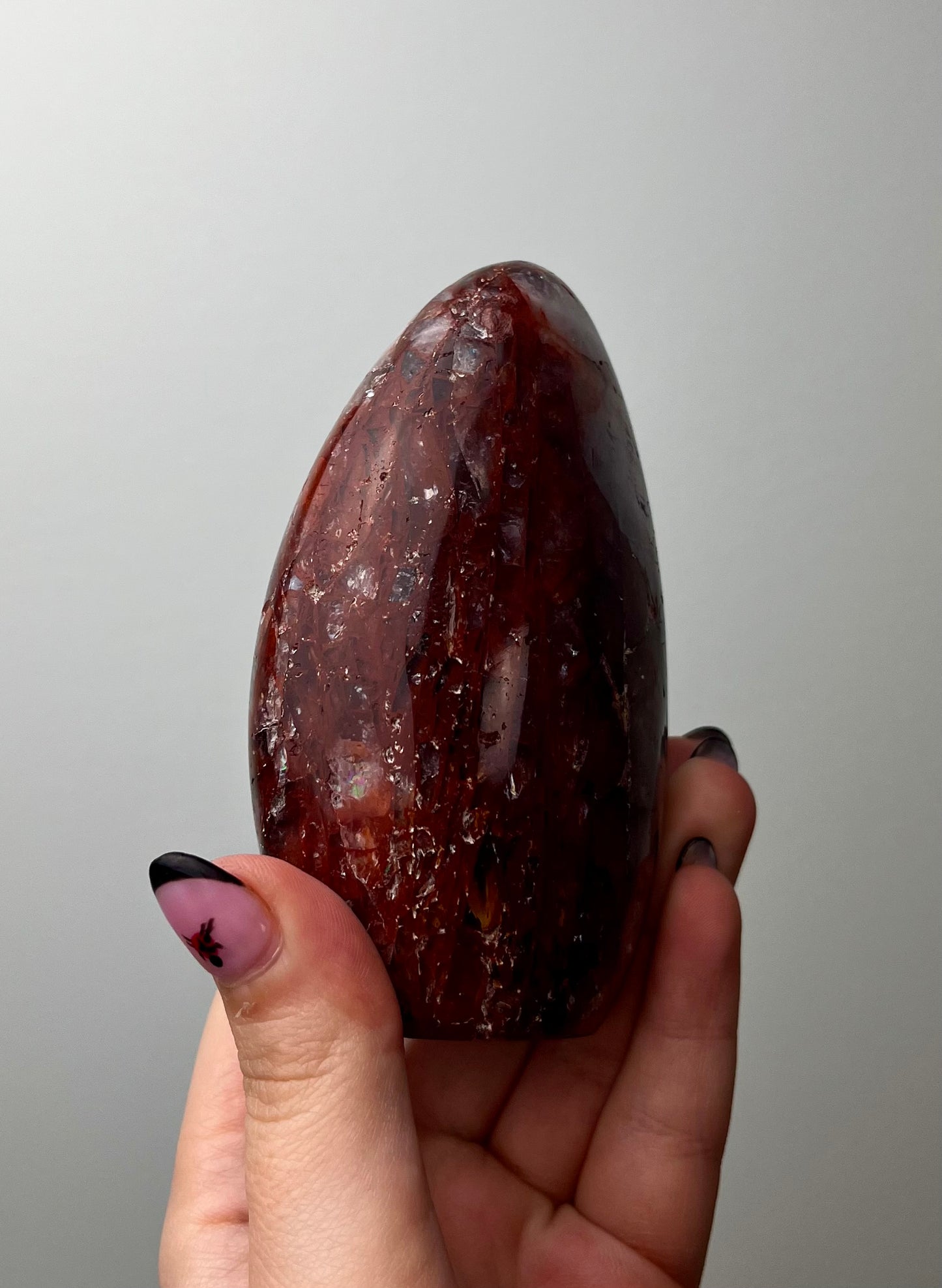 Imperfect fire quartz freeform