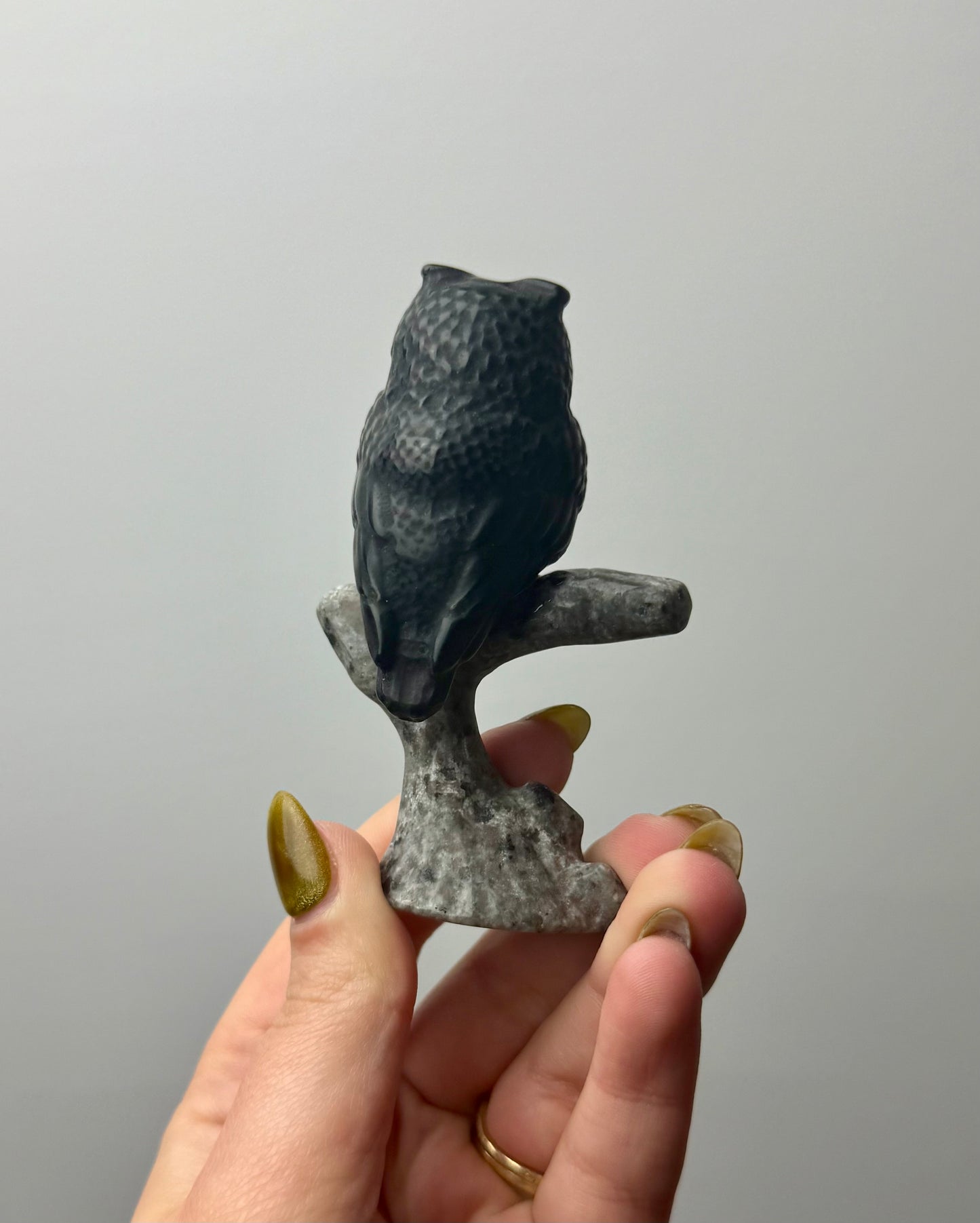 Owl carvings